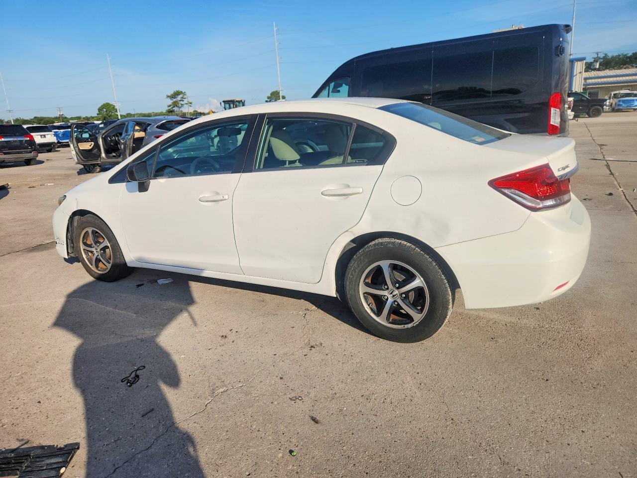 2015 Honda Civic Se White vin: 19XFB2F76FE047196