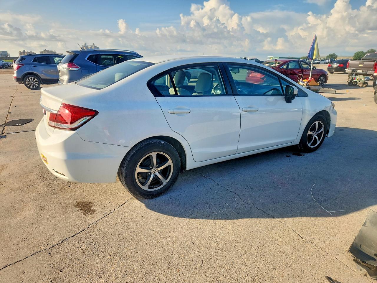 2015 Honda Civic Se White vin: 19XFB2F76FE047196