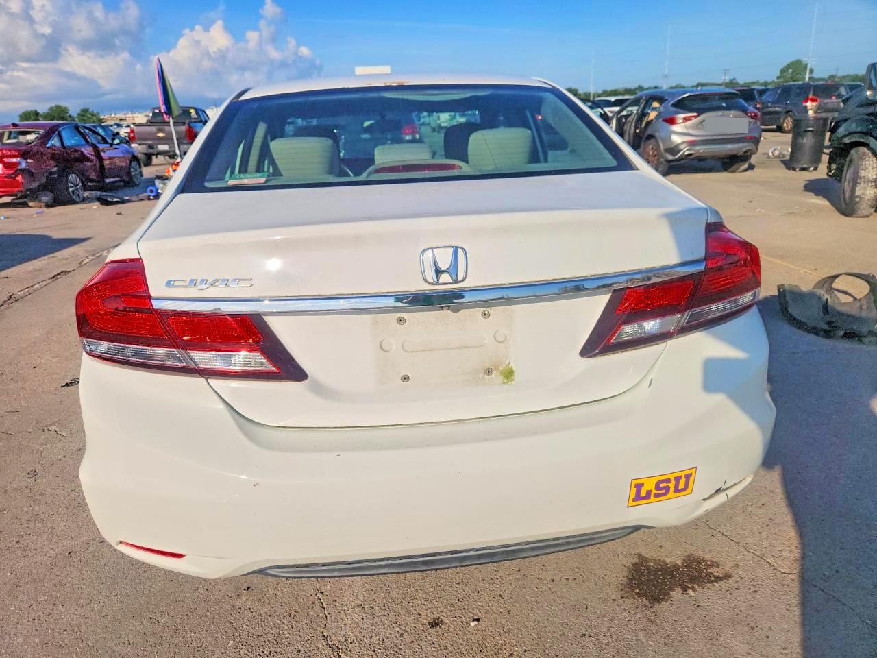 2015 Honda Civic Se White vin: 19XFB2F76FE047196