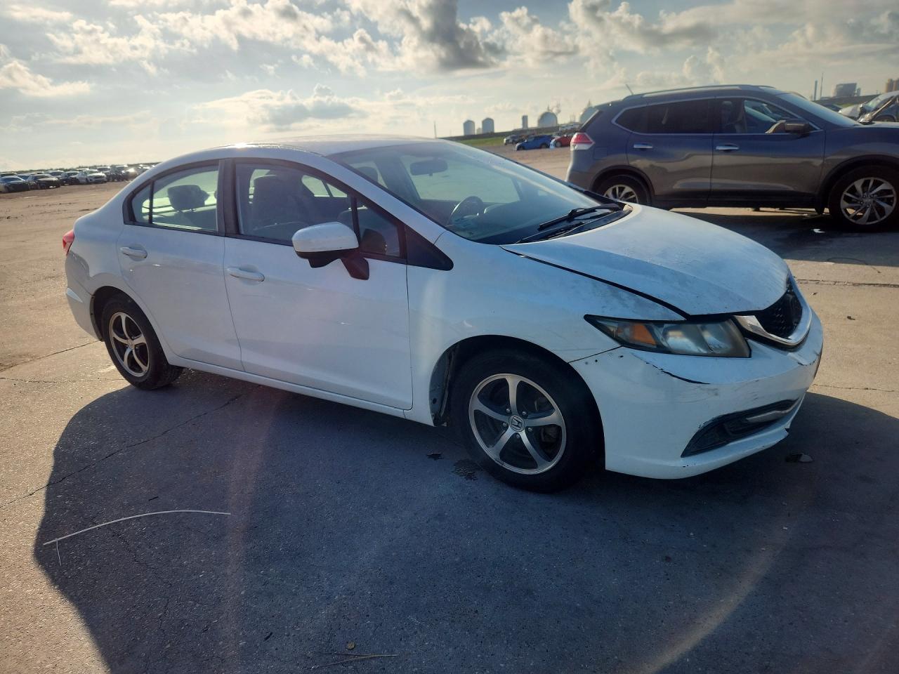 2015 Honda Civic Se White vin: 19XFB2F76FE047196