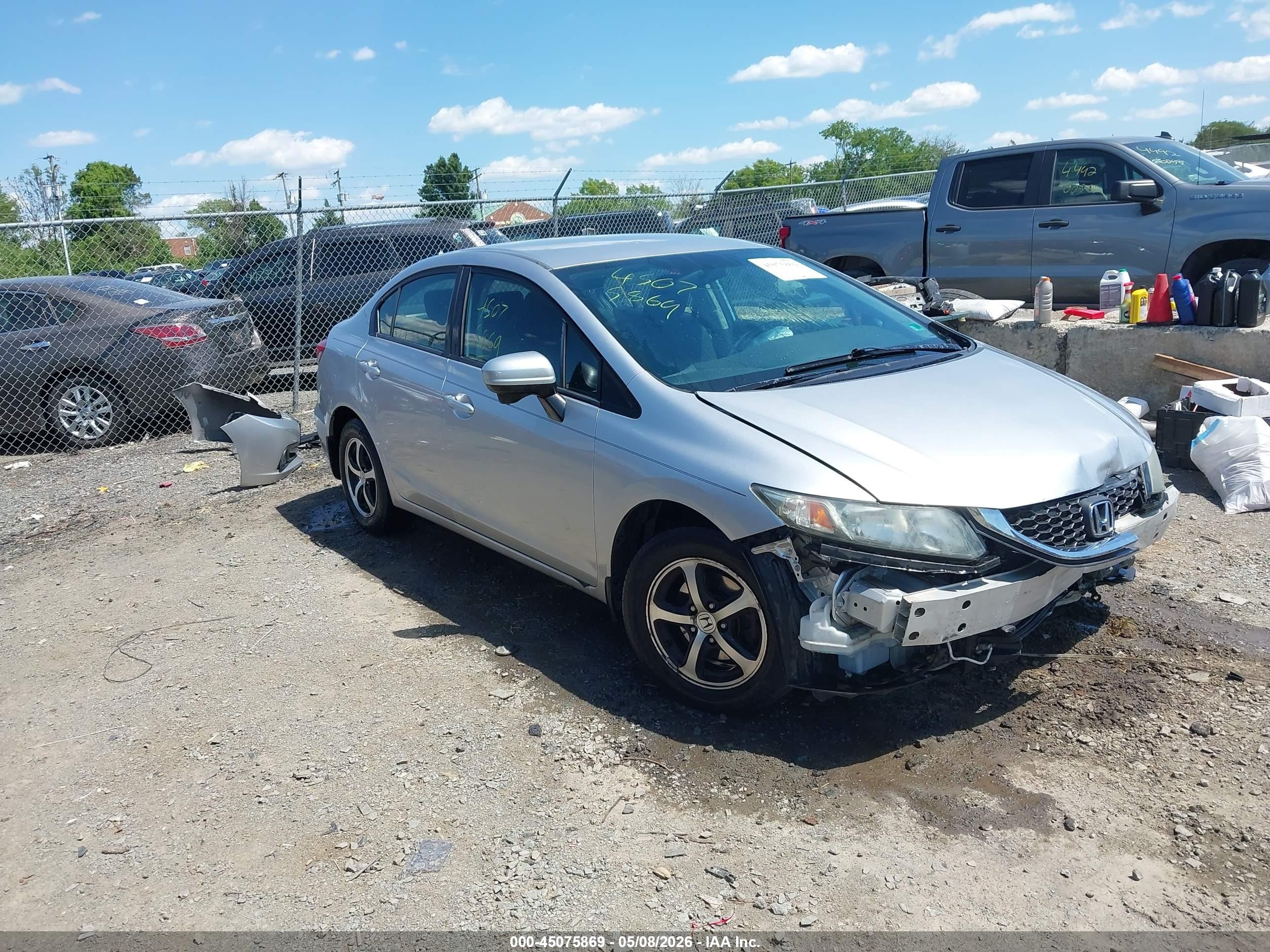 2015 Honda Civic Se Серебряный vin: 19XFB2F76FE057078