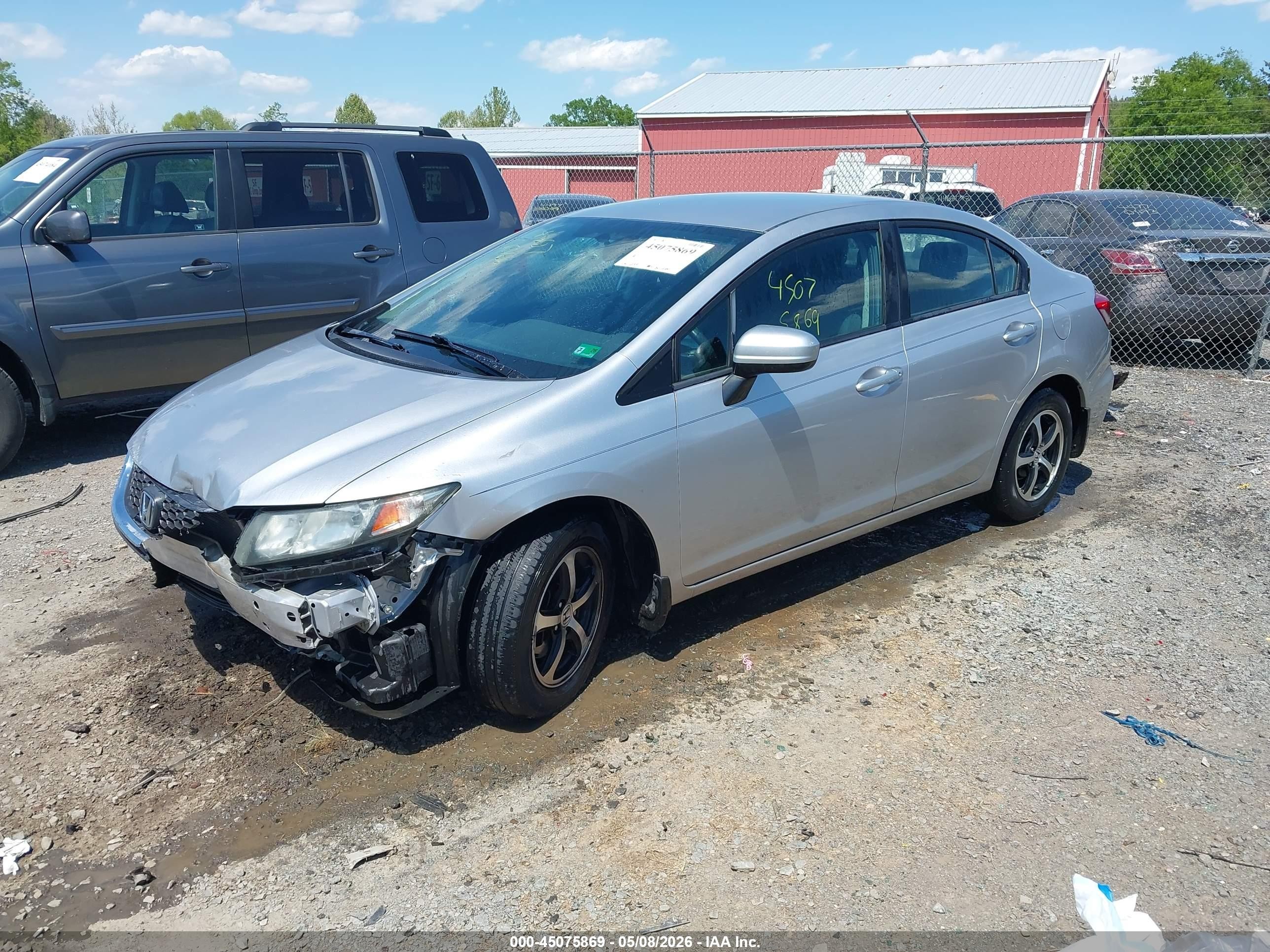2015 Honda Civic Se Silver vin: 19XFB2F76FE057078