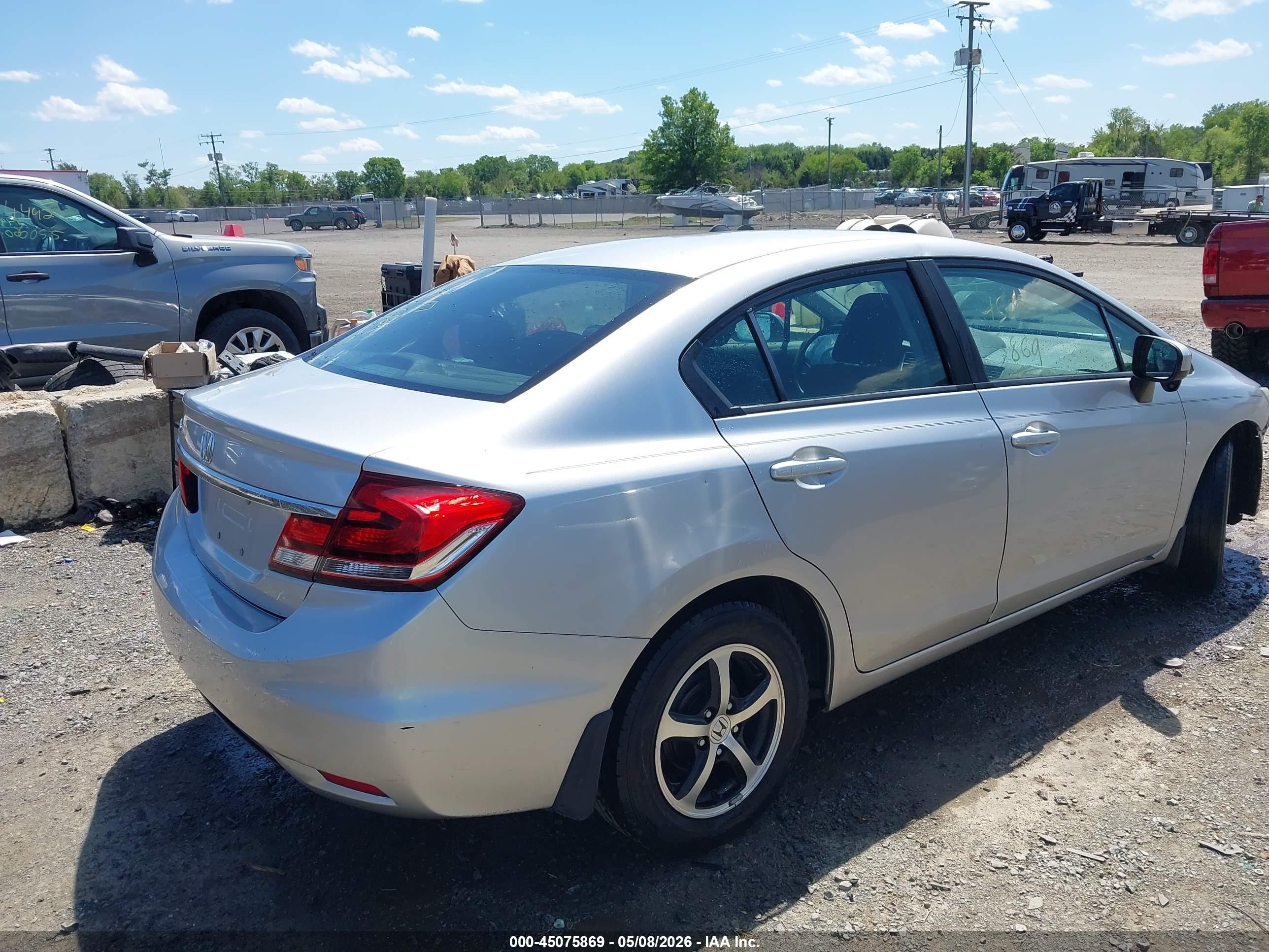 2015 Honda Civic Se Silver vin: 19XFB2F76FE057078