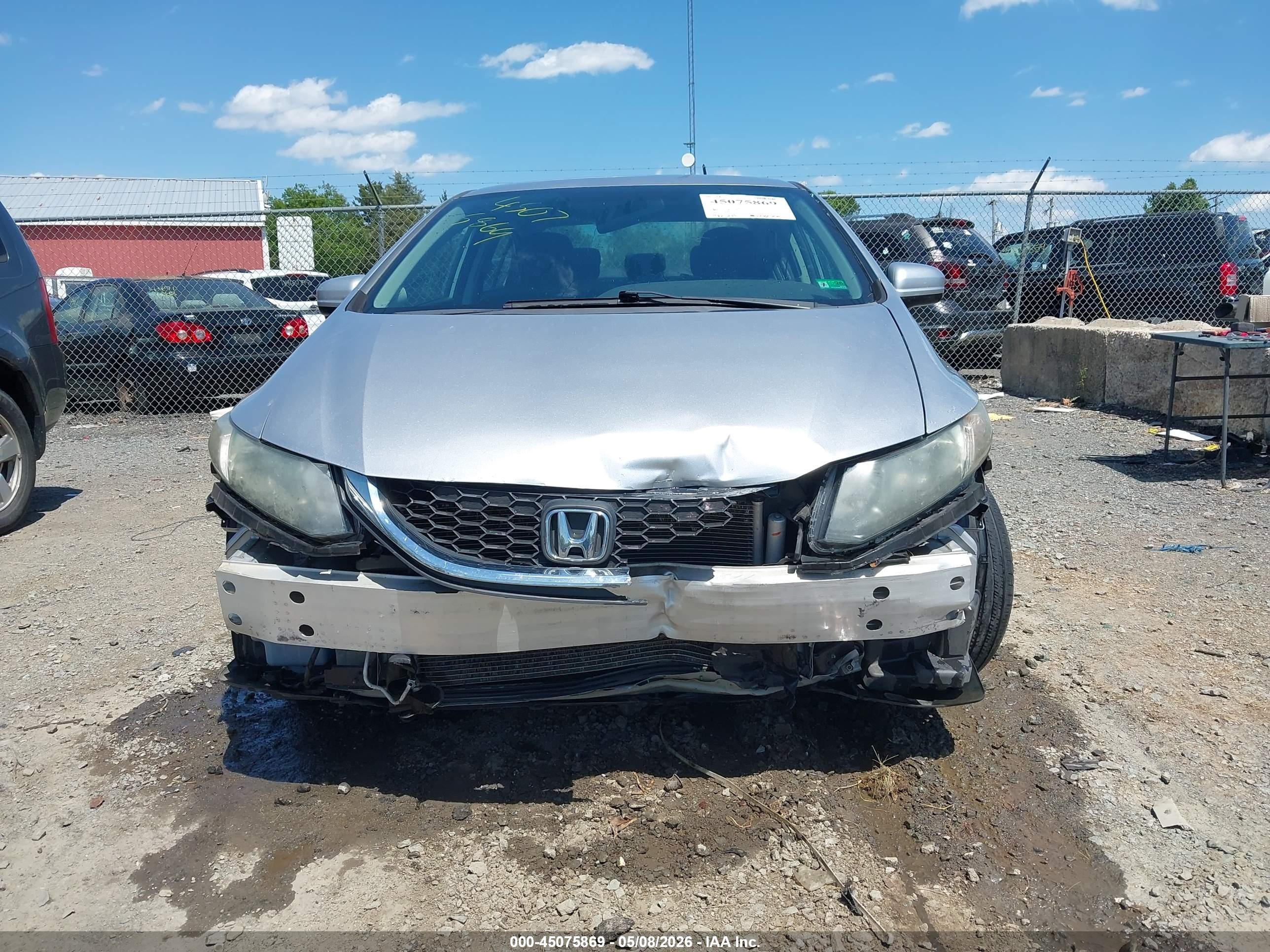 2015 Honda Civic Se Silver vin: 19XFB2F76FE057078