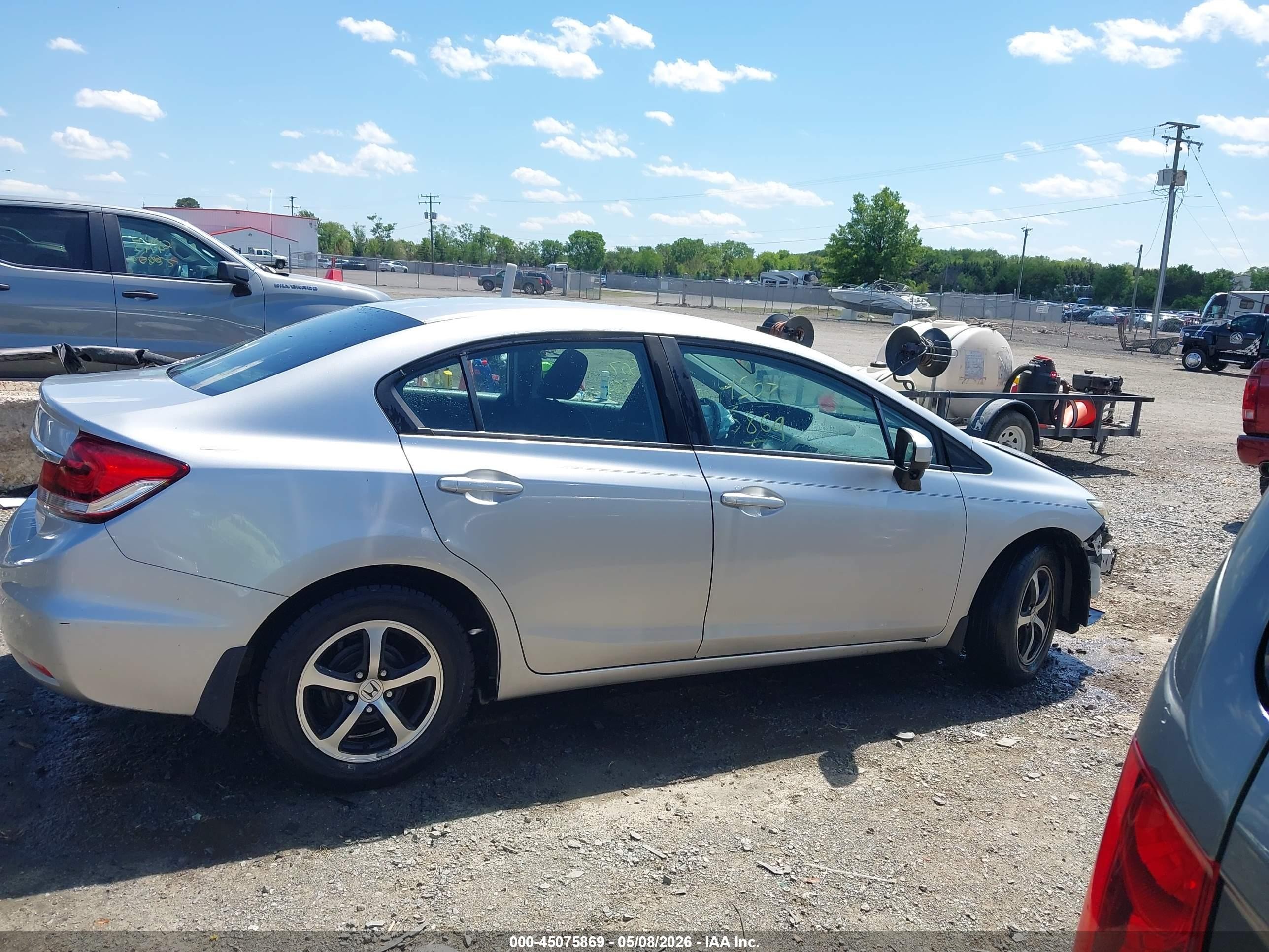 2015 Honda Civic Se Silver vin: 19XFB2F76FE057078
