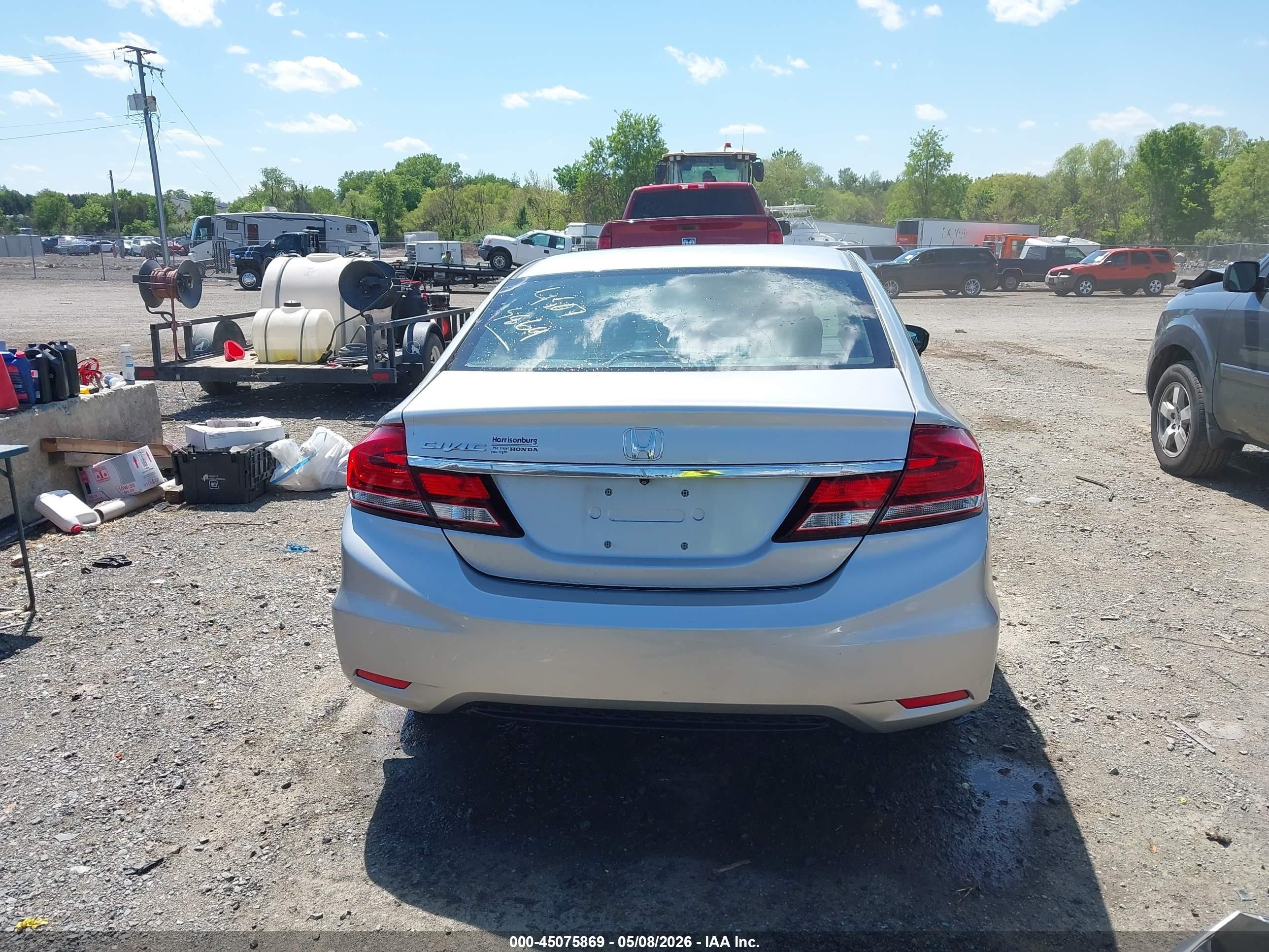 2015 Honda Civic Se Silver vin: 19XFB2F76FE057078