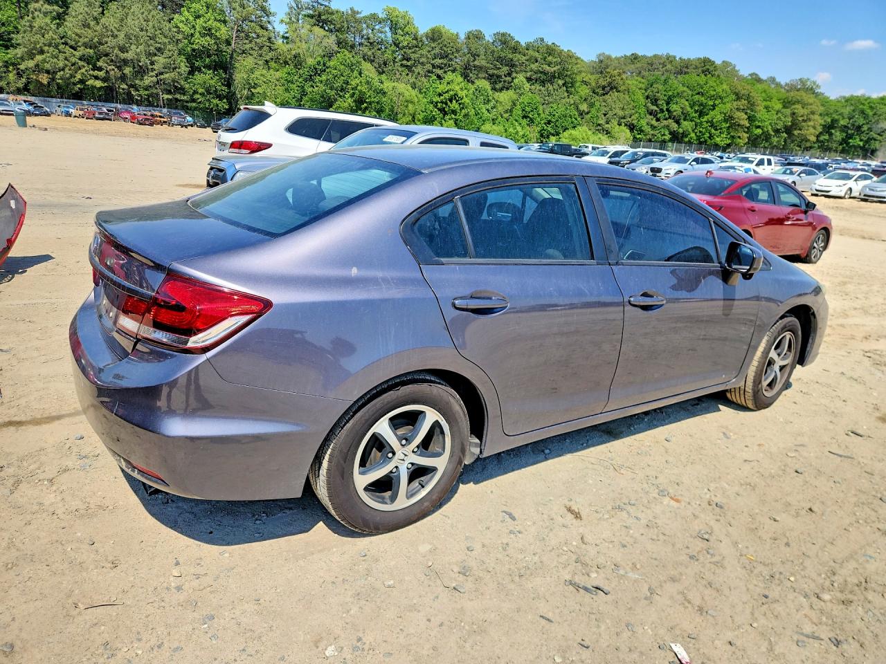 2015 Honda Civic Se Gray vin: 19XFB2F77FE214634