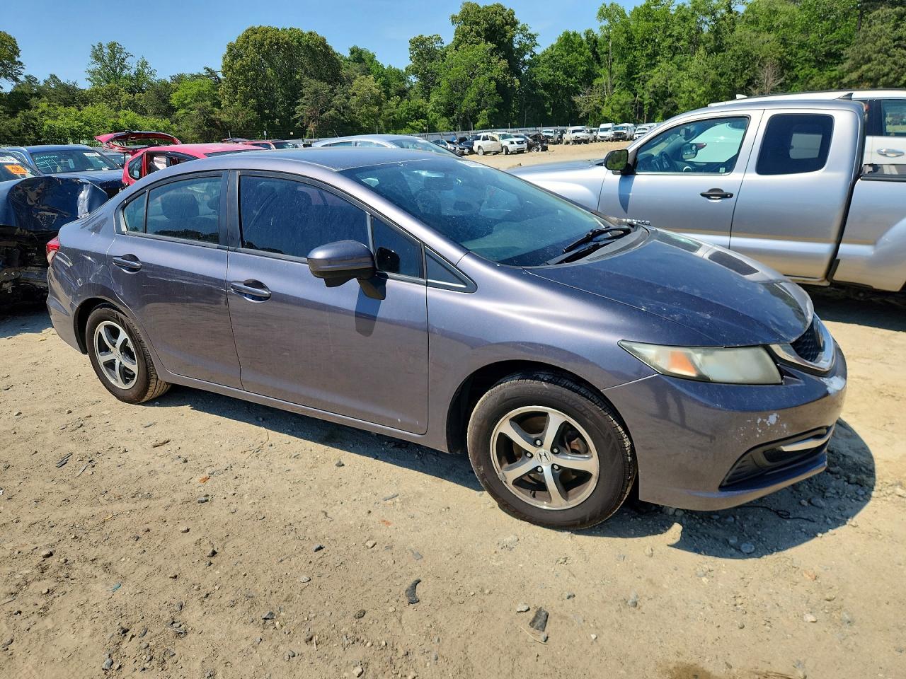 2015 Honda Civic Se Gray vin: 19XFB2F77FE214634