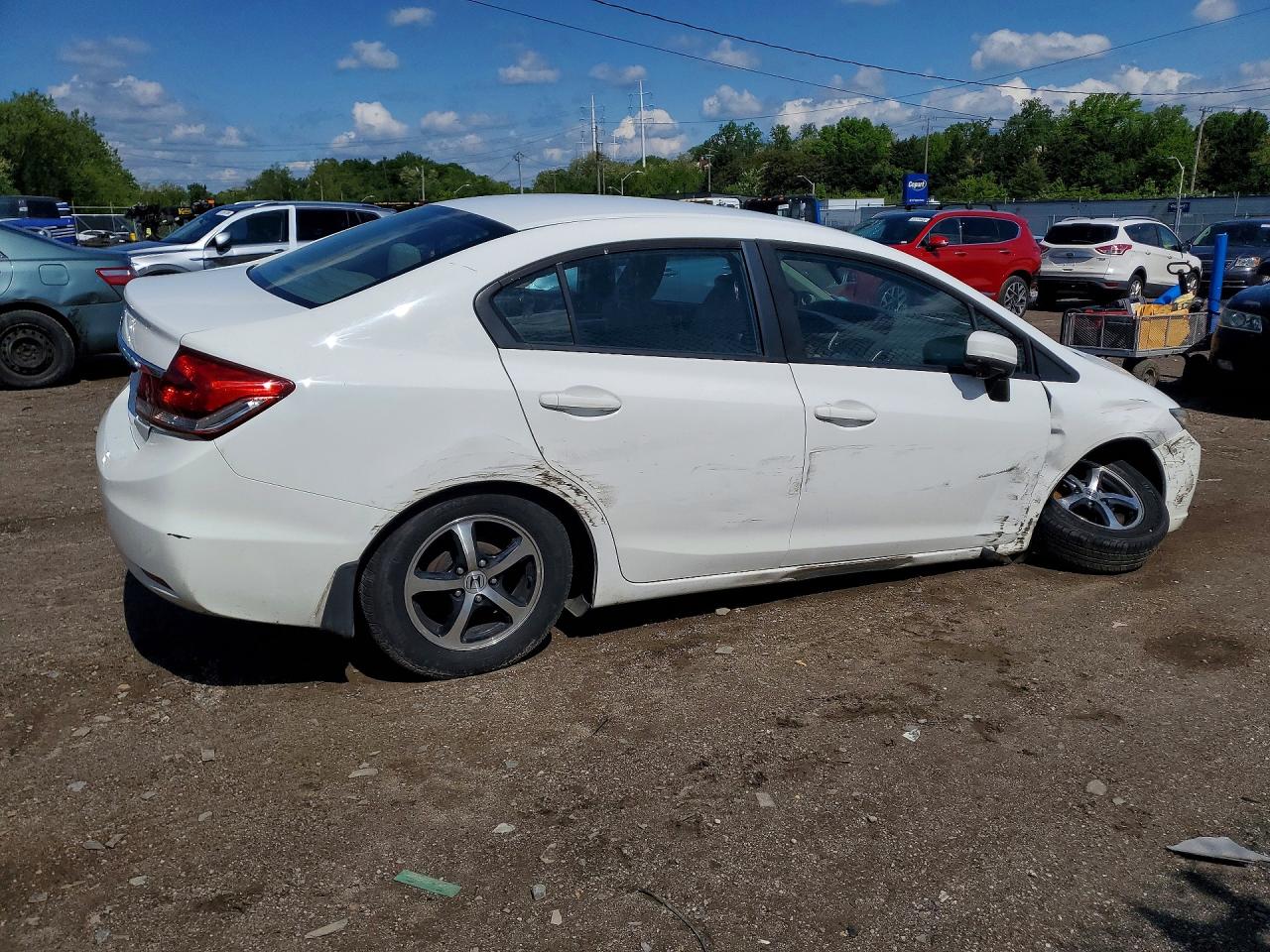 2015 Honda Civic Se White vin: 19XFB2F77FE220059