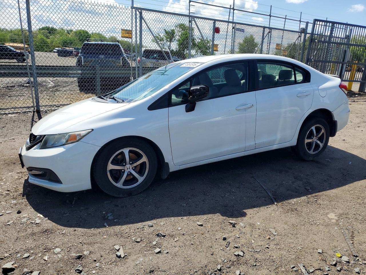 2015 Honda Civic Se White vin: 19XFB2F77FE220059