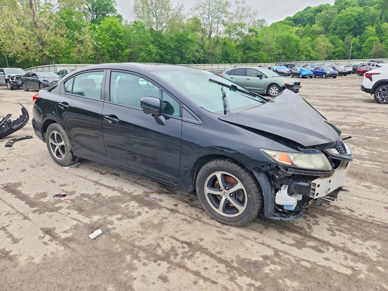 2015 Honda Civic Se Black vin: 19XFB2F77FE249089