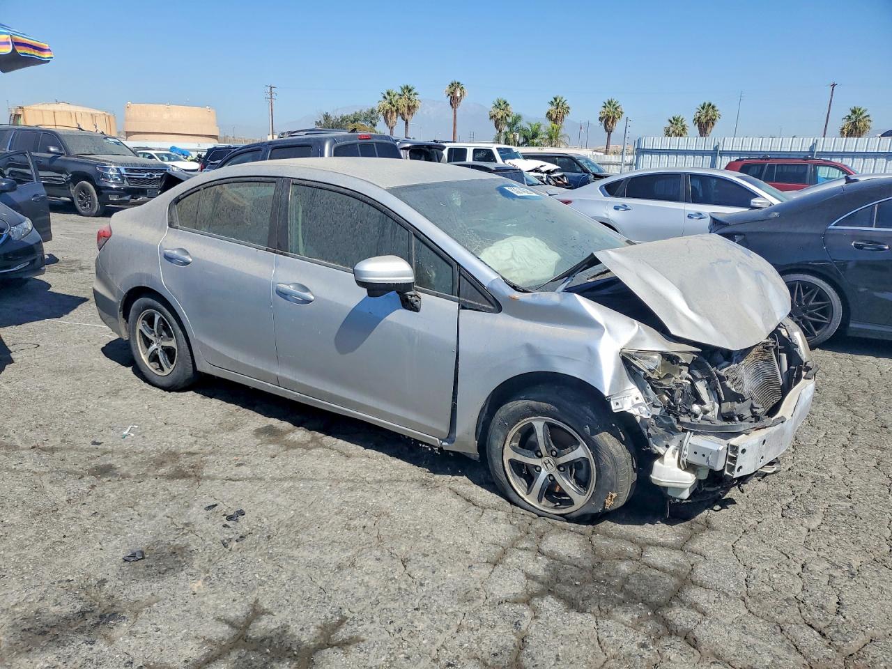 2015 Honda Civic Se Silver vin: 19XFB2F77FE271349