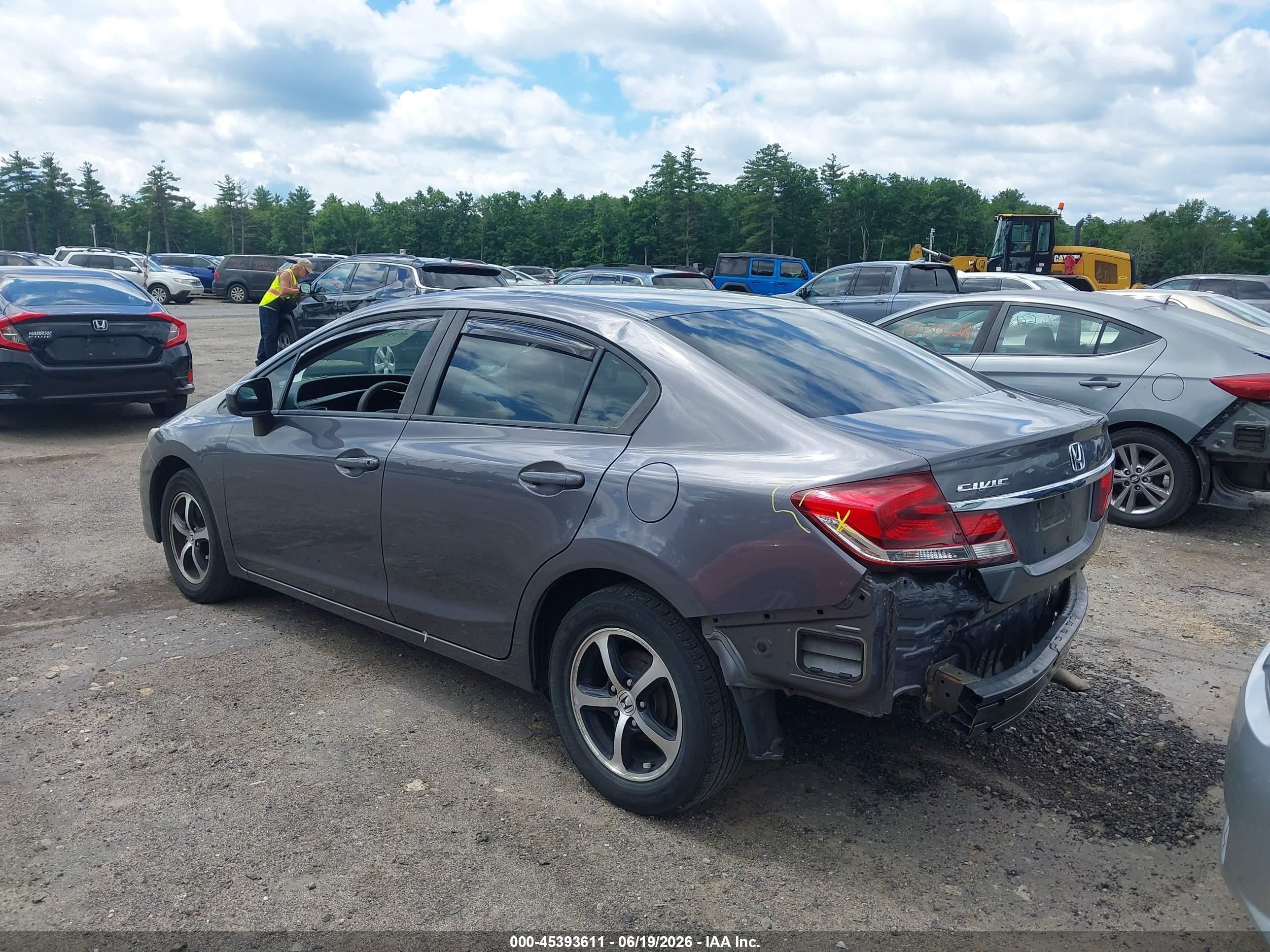 2015 Honda Civic Se Gray vin: 19XFB2F77FE288877