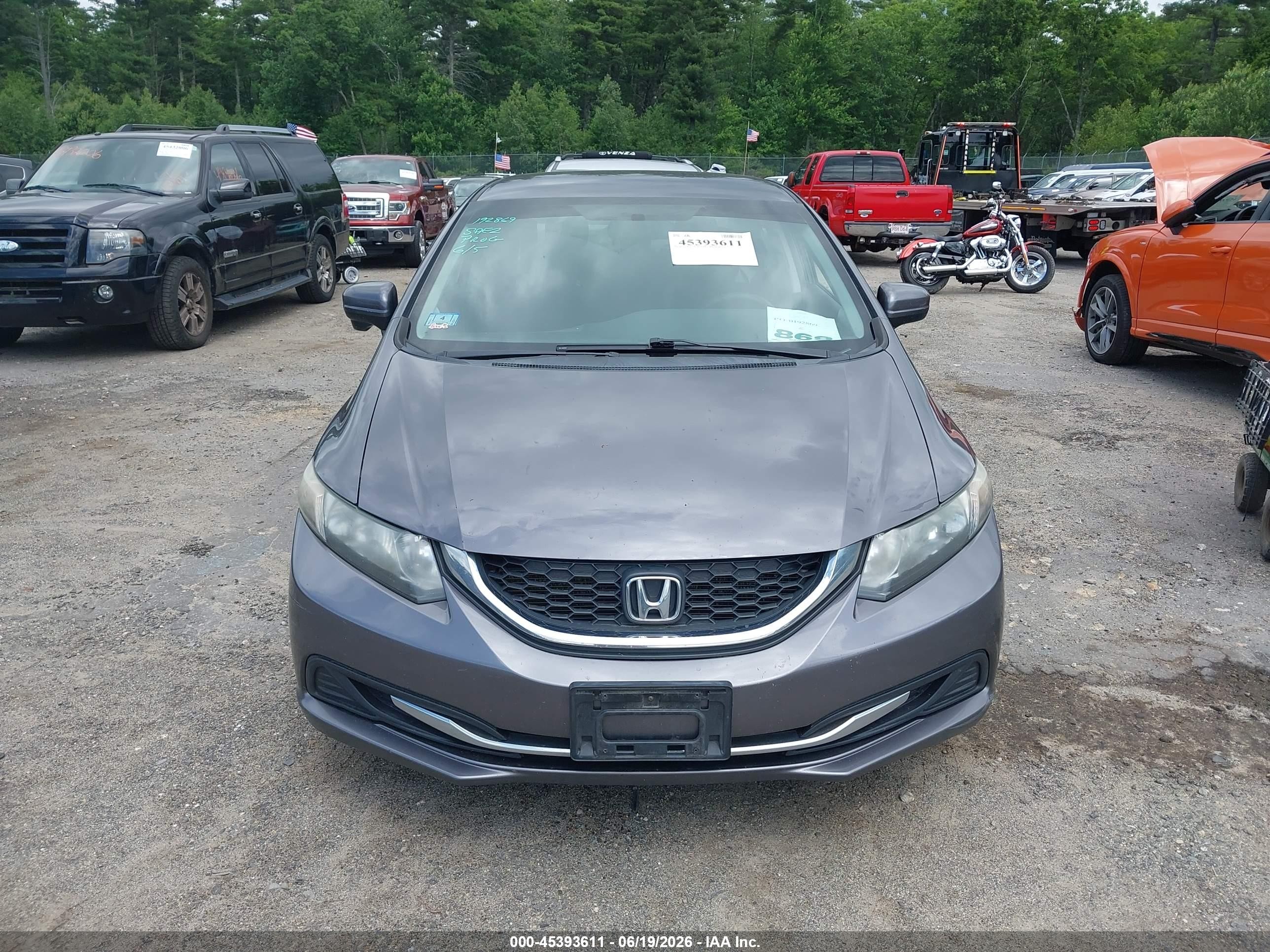 2015 Honda Civic Se Gray vin: 19XFB2F77FE288877