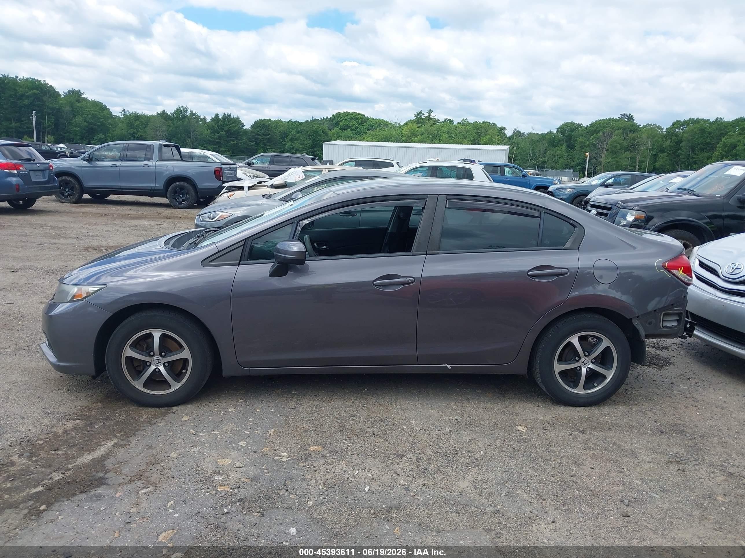 2015 Honda Civic Se Gray vin: 19XFB2F77FE288877
