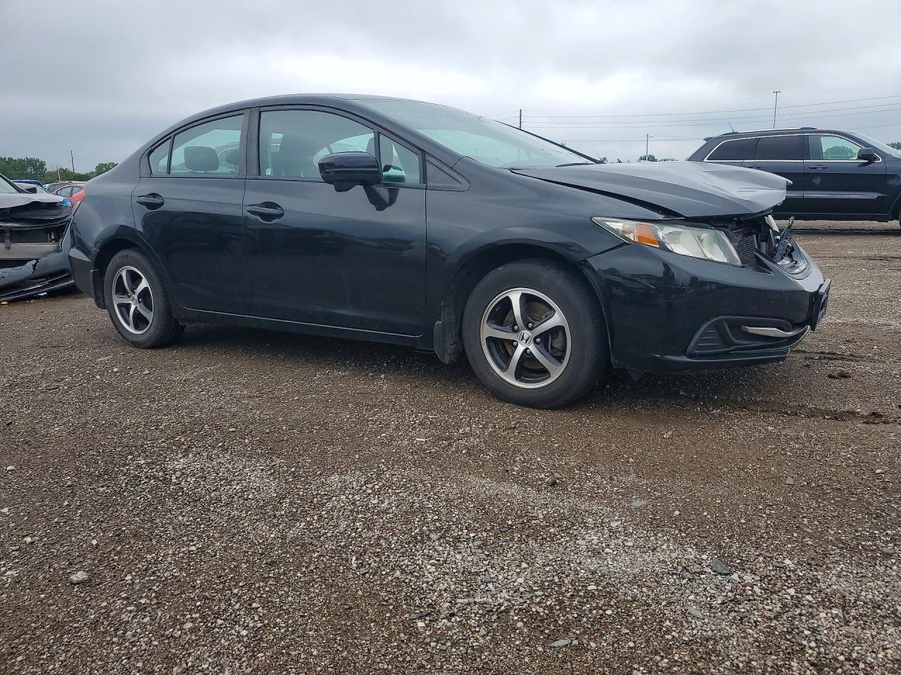 2015 Honda Civic Se Black vin: 19XFB2F78FE053002
