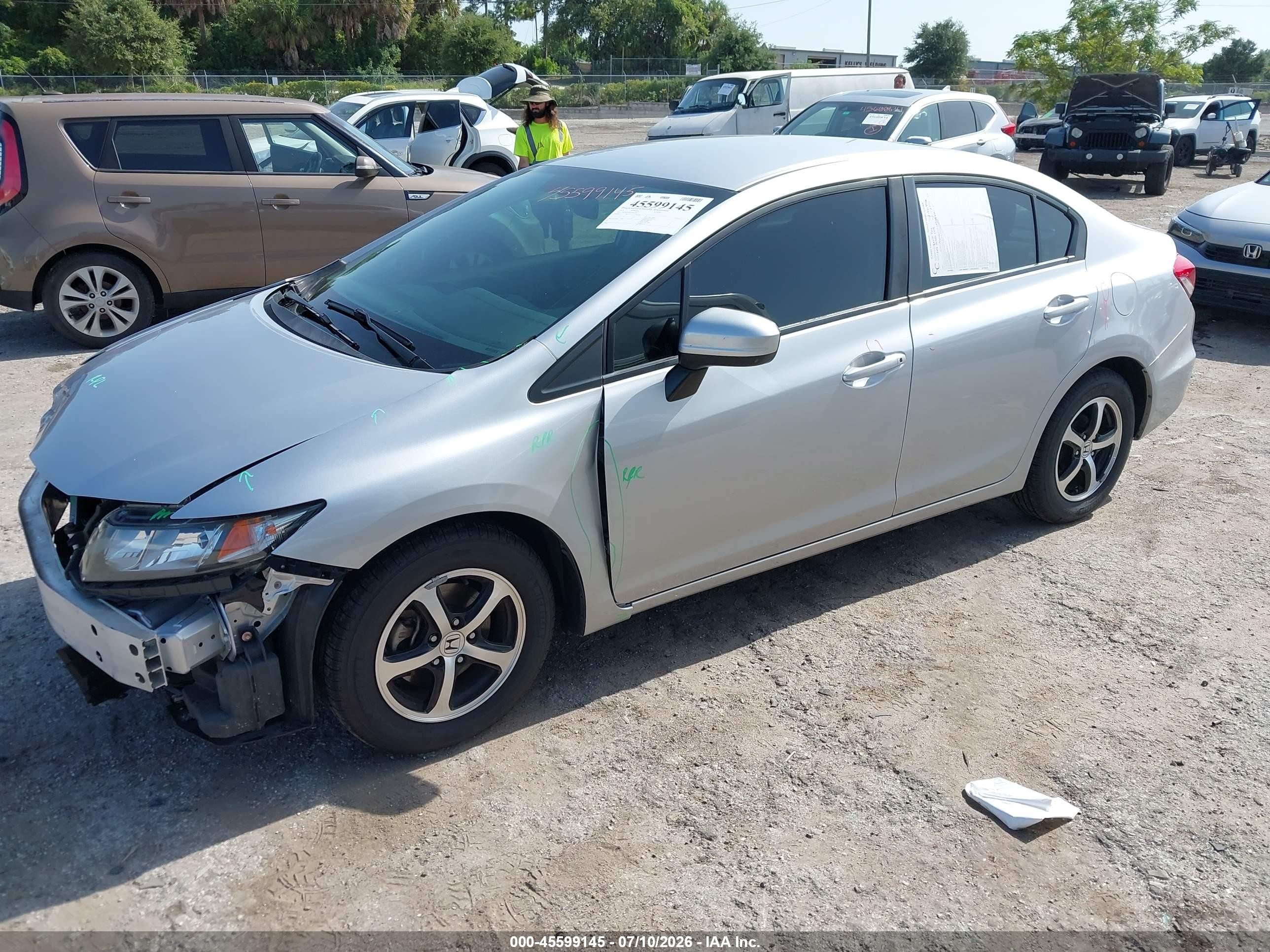 2015 Honda Civic Se Серебряный vin: 19XFB2F78FE088770