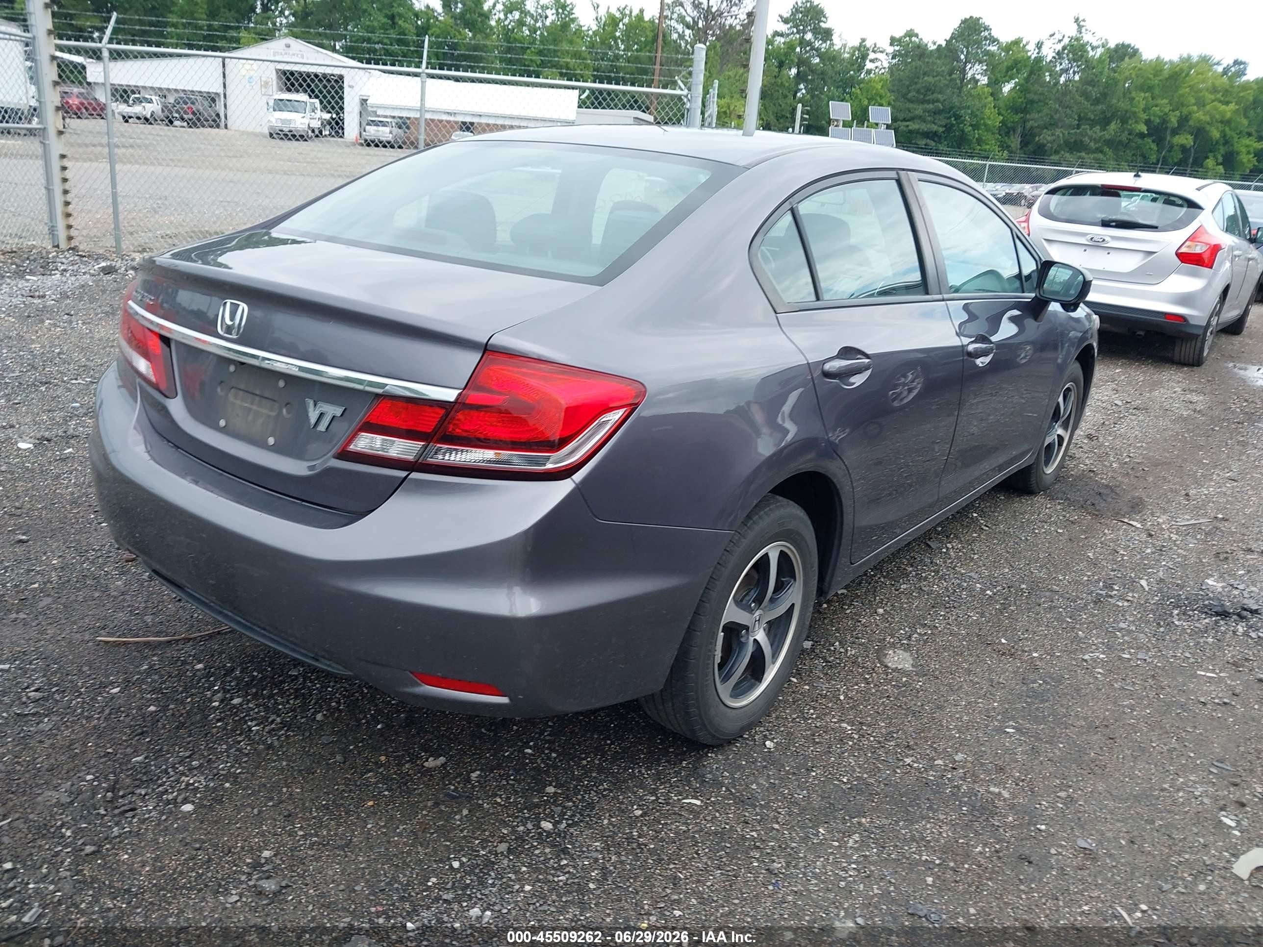 2015 Honda Civic Se Gray vin: 19XFB2F78FE104319
