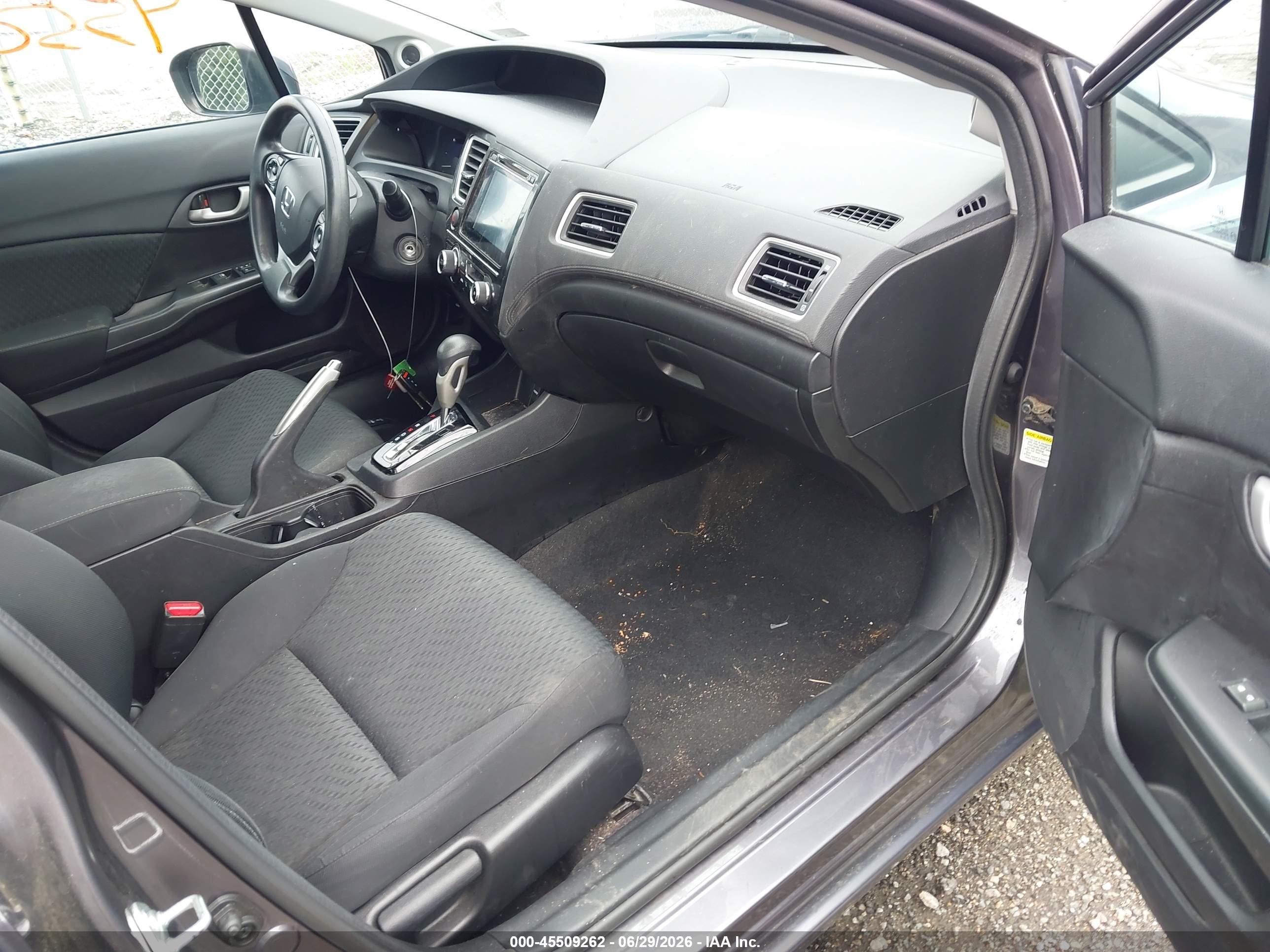 2015 Honda Civic Se Gray vin: 19XFB2F78FE104319