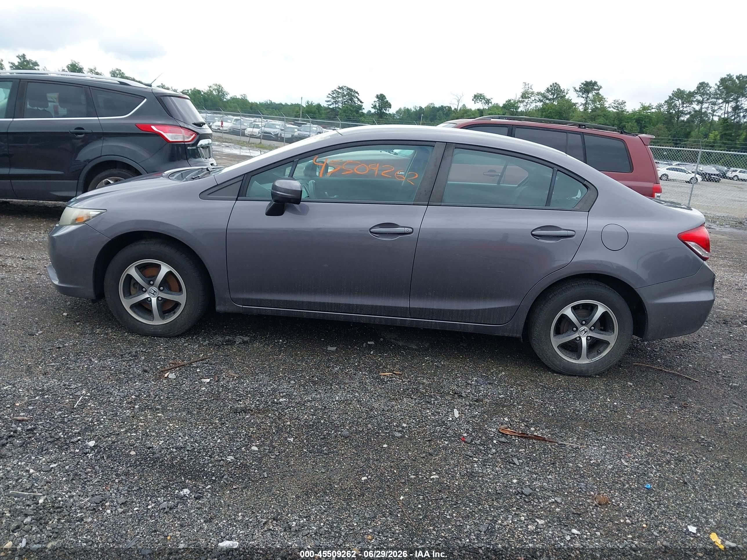 2015 Honda Civic Se Gray vin: 19XFB2F78FE104319