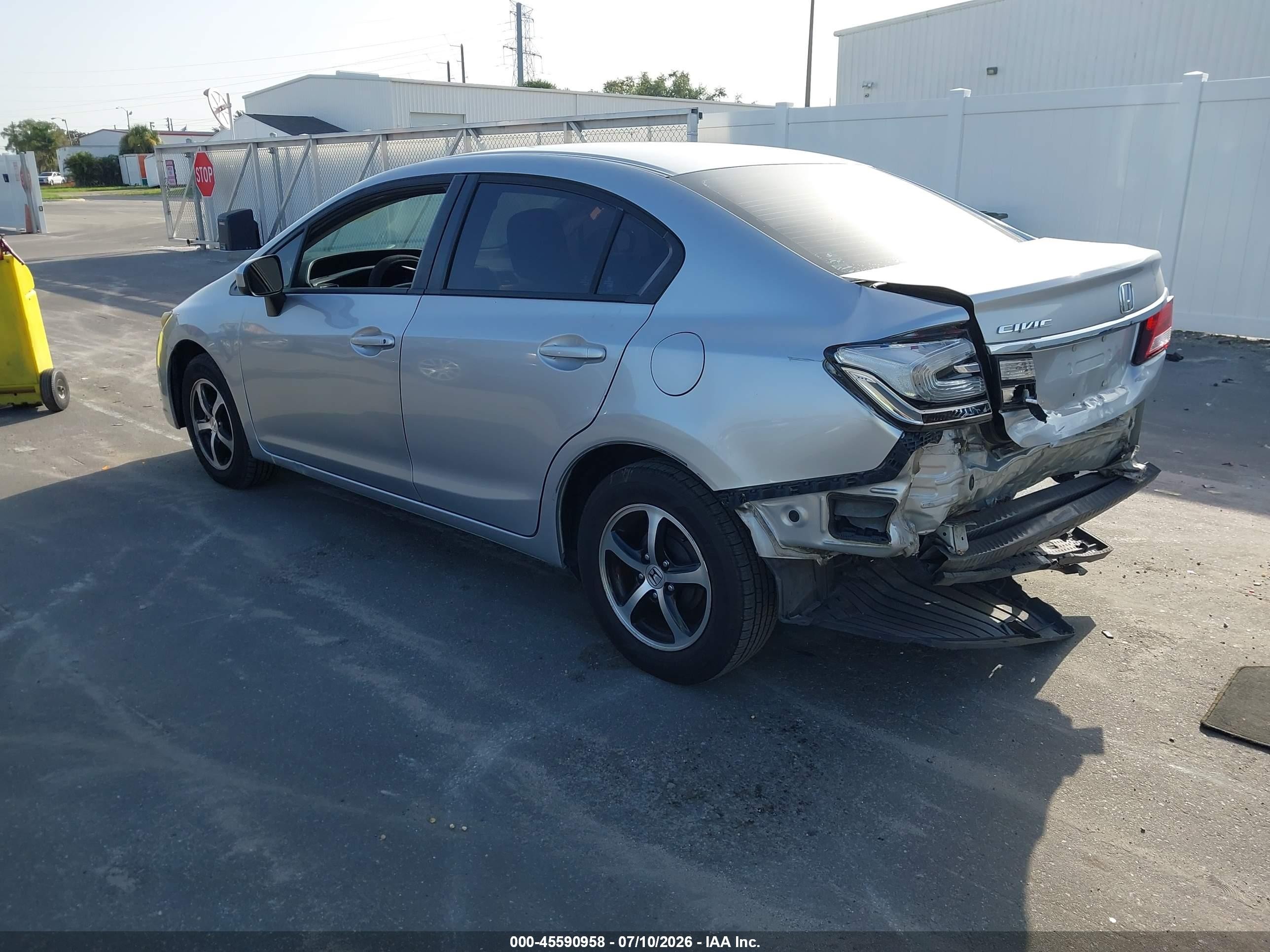 2015 Honda Civic Se Silver vin: 19XFB2F78FE104899