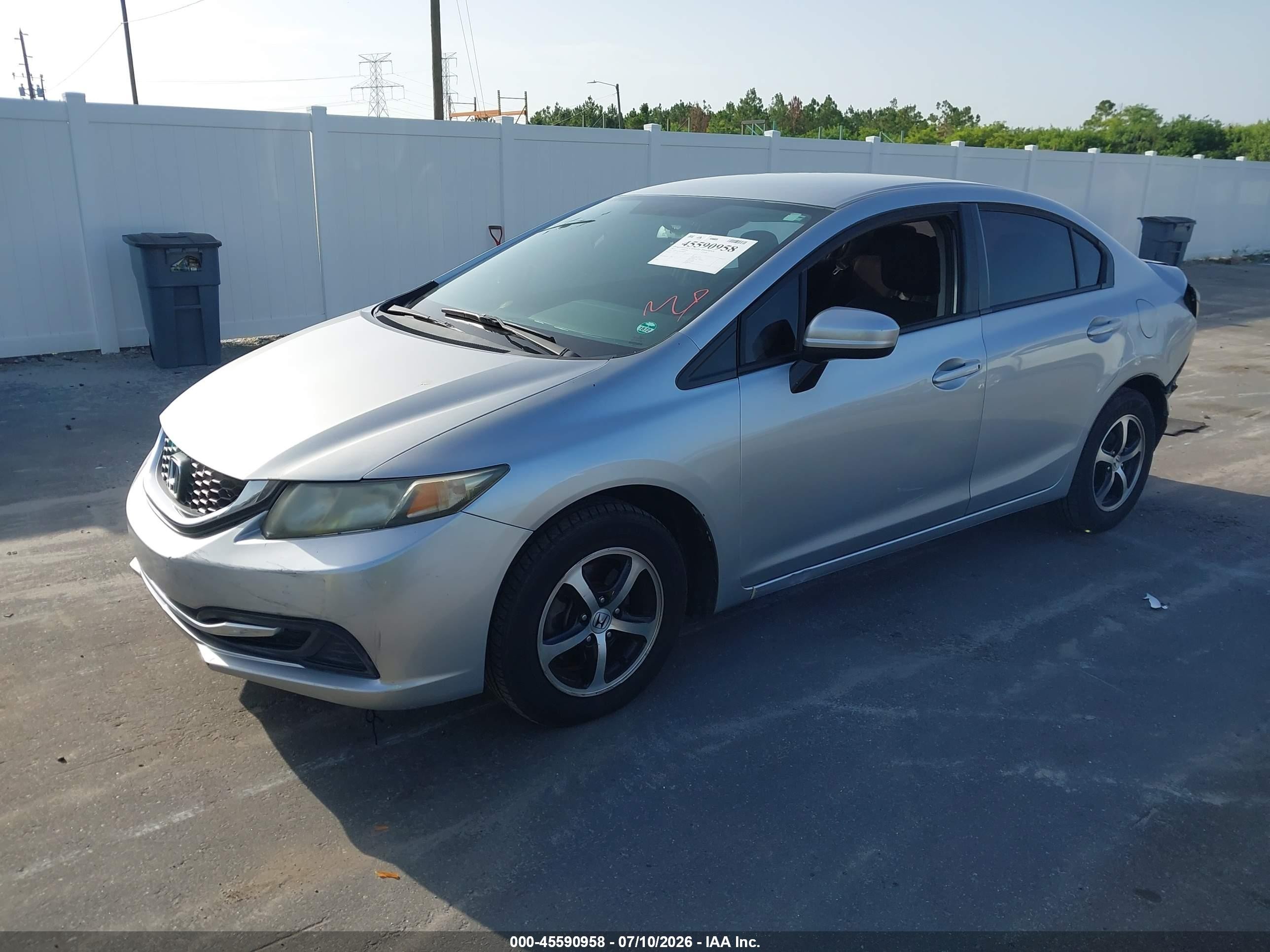 2015 Honda Civic Se Silver vin: 19XFB2F78FE104899