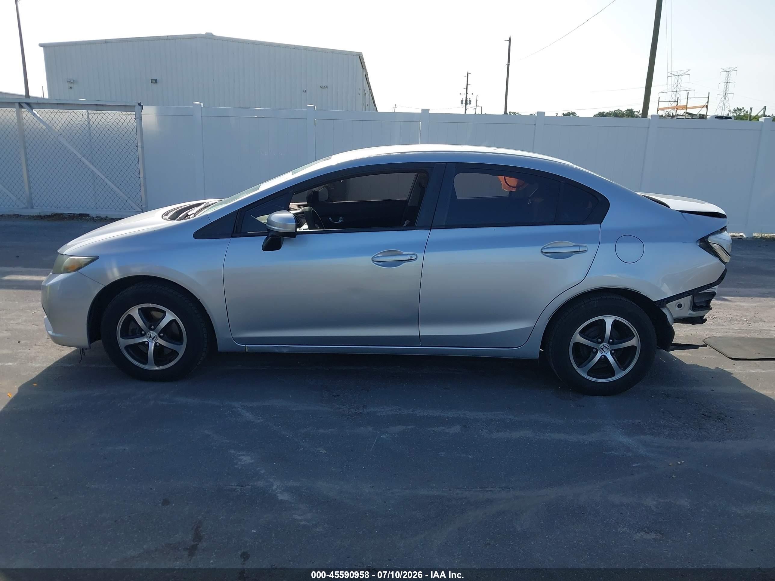 2015 Honda Civic Se Silver vin: 19XFB2F78FE104899