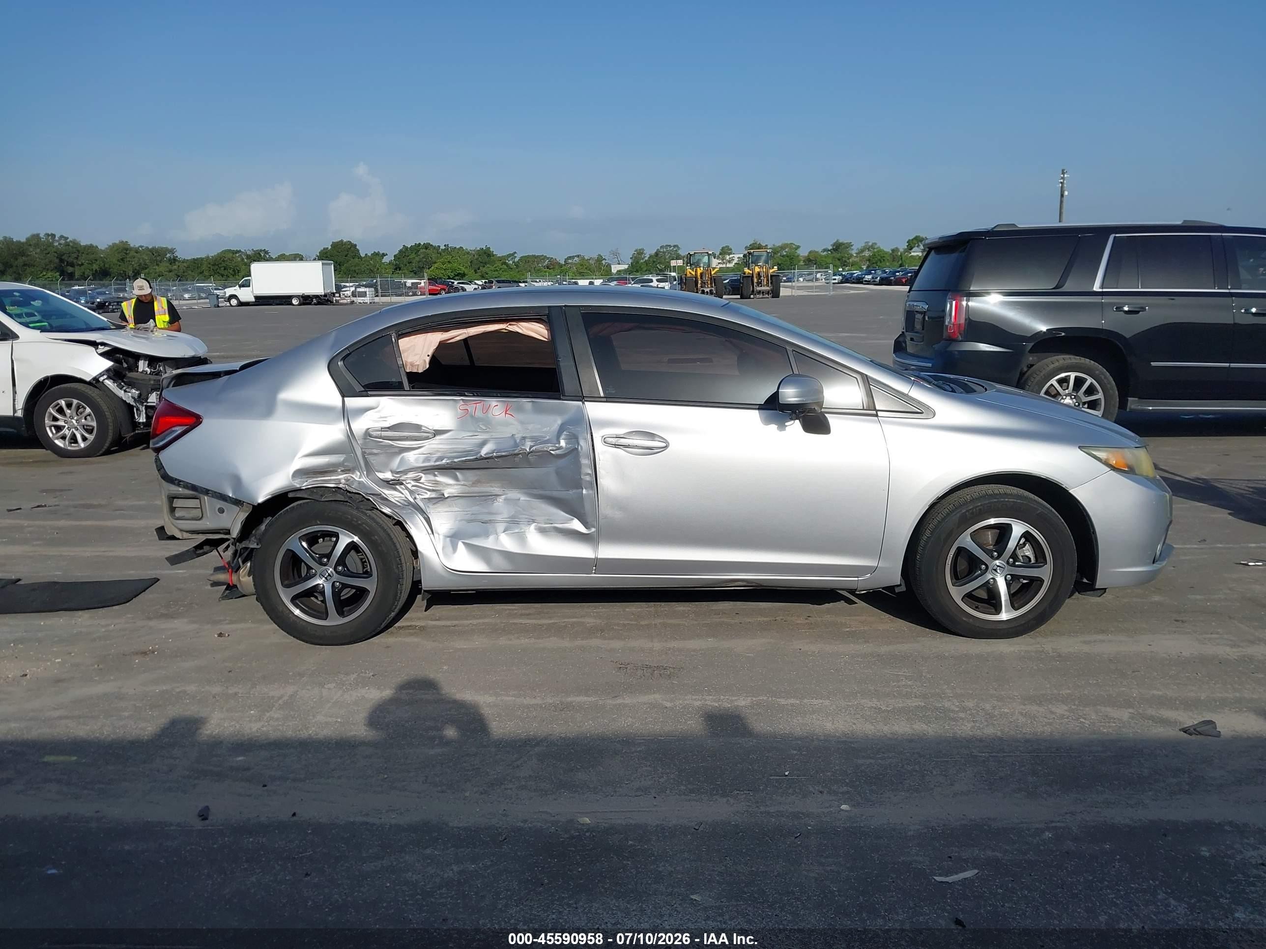 2015 Honda Civic Se Silver vin: 19XFB2F78FE104899