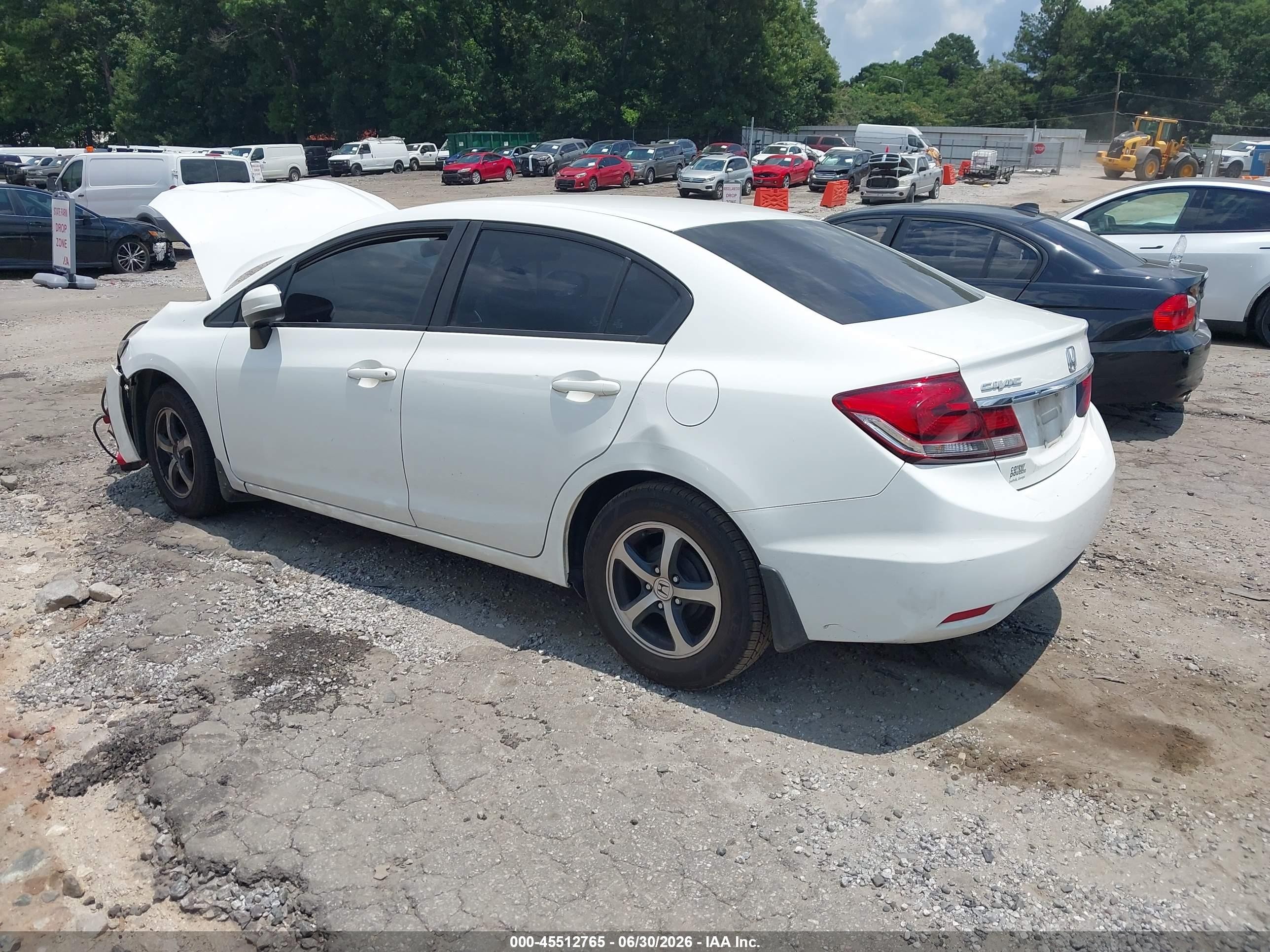 2015 Honda Civic Se White vin: 19XFB2F78FE119483