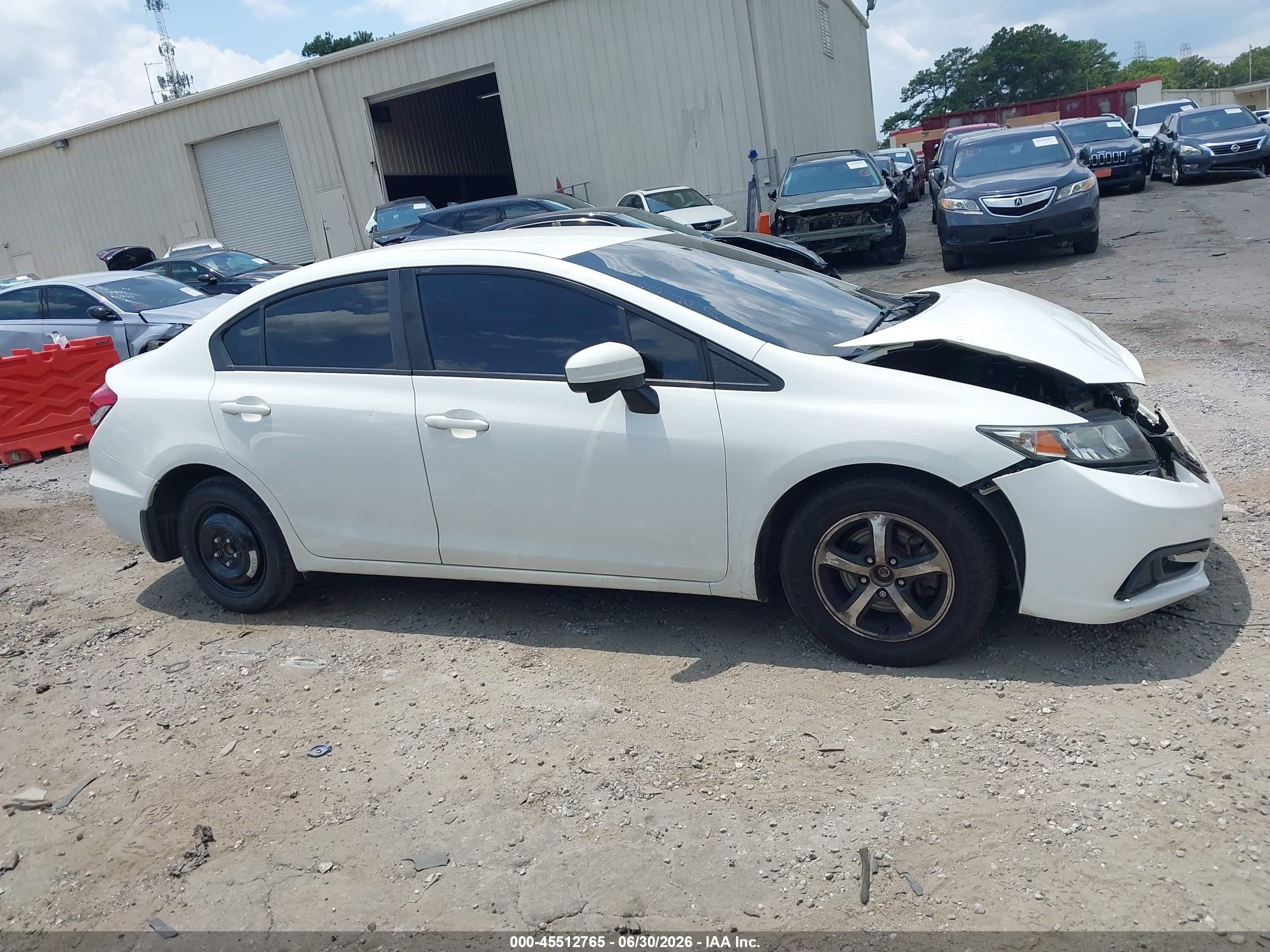 2015 Honda Civic Se White vin: 19XFB2F78FE119483