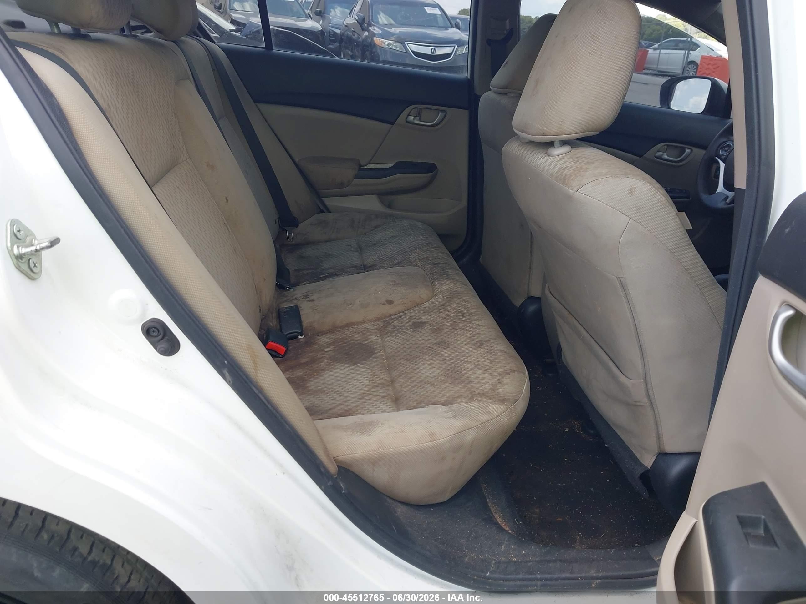 2015 Honda Civic Se White vin: 19XFB2F78FE119483