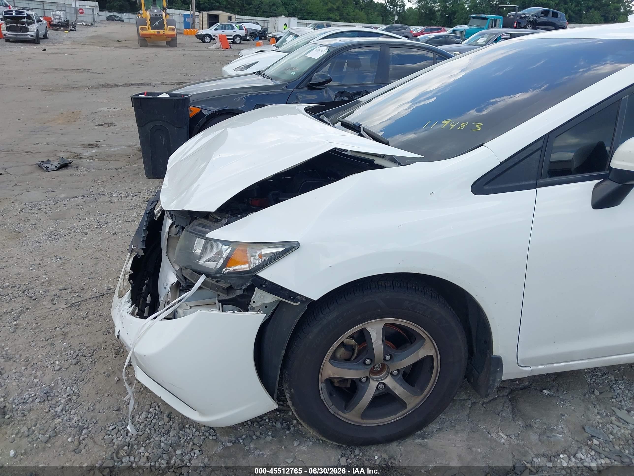 2015 Honda Civic Se White vin: 19XFB2F78FE119483