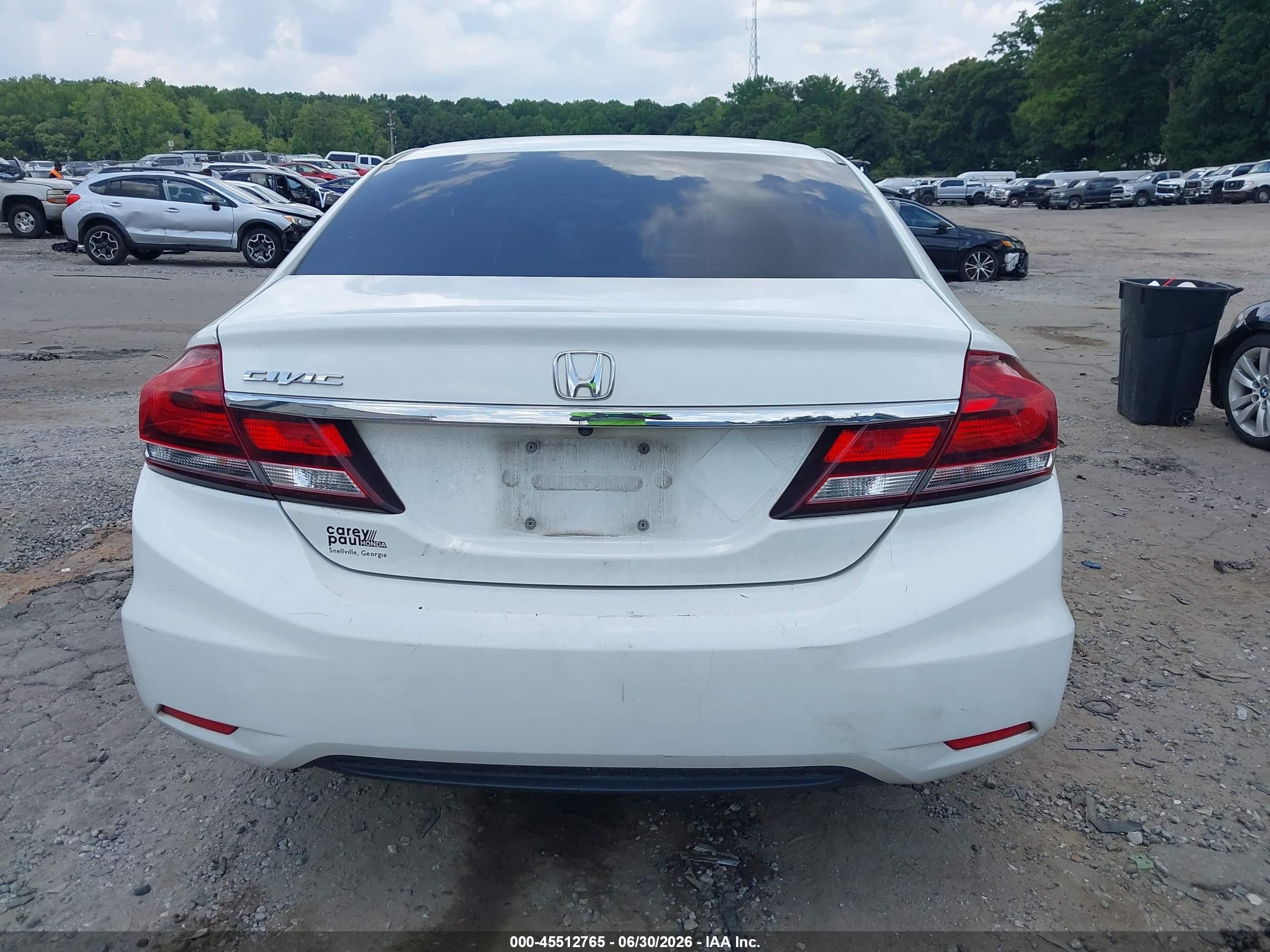 2015 Honda Civic Se White vin: 19XFB2F78FE119483