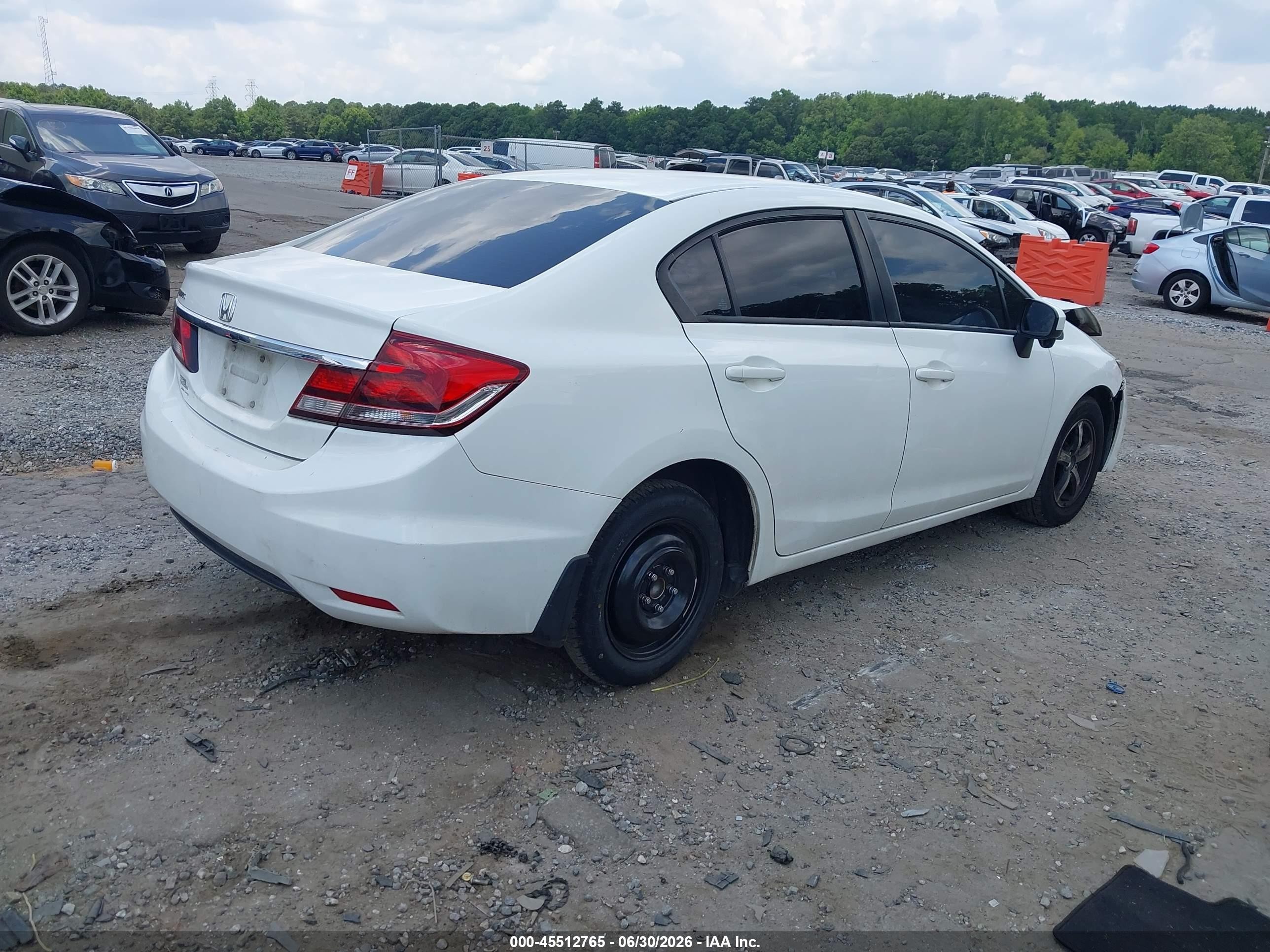 2015 Honda Civic Se White vin: 19XFB2F78FE119483