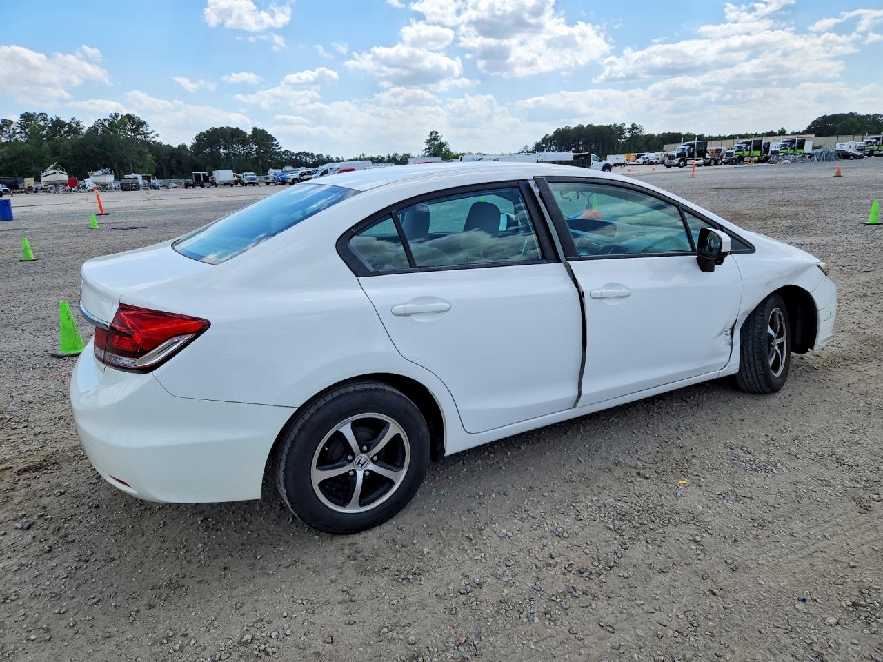 2015 Honda Civic Se White vin: 19XFB2F78FE210544