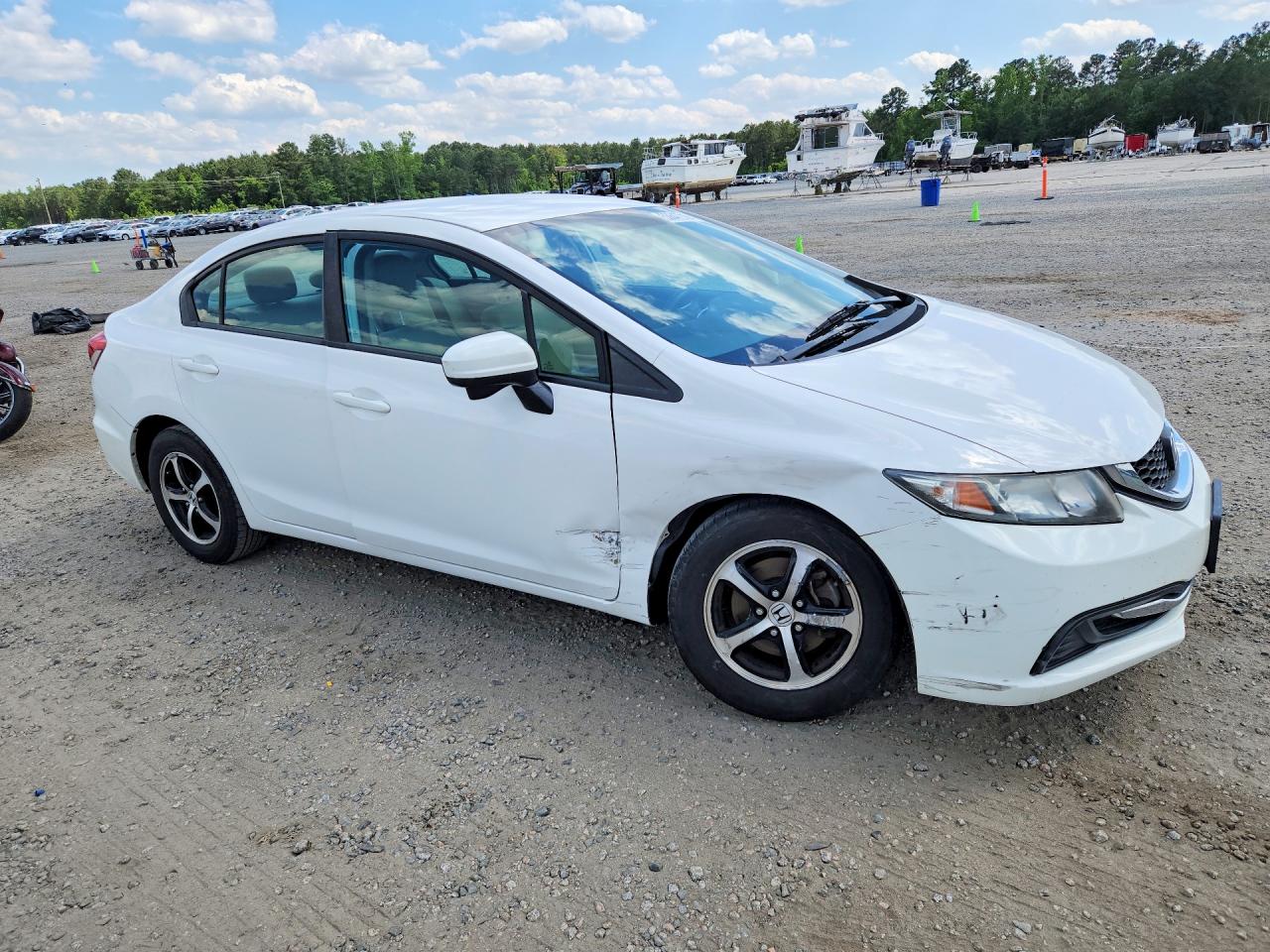 2015 Honda Civic Se White vin: 19XFB2F78FE210544