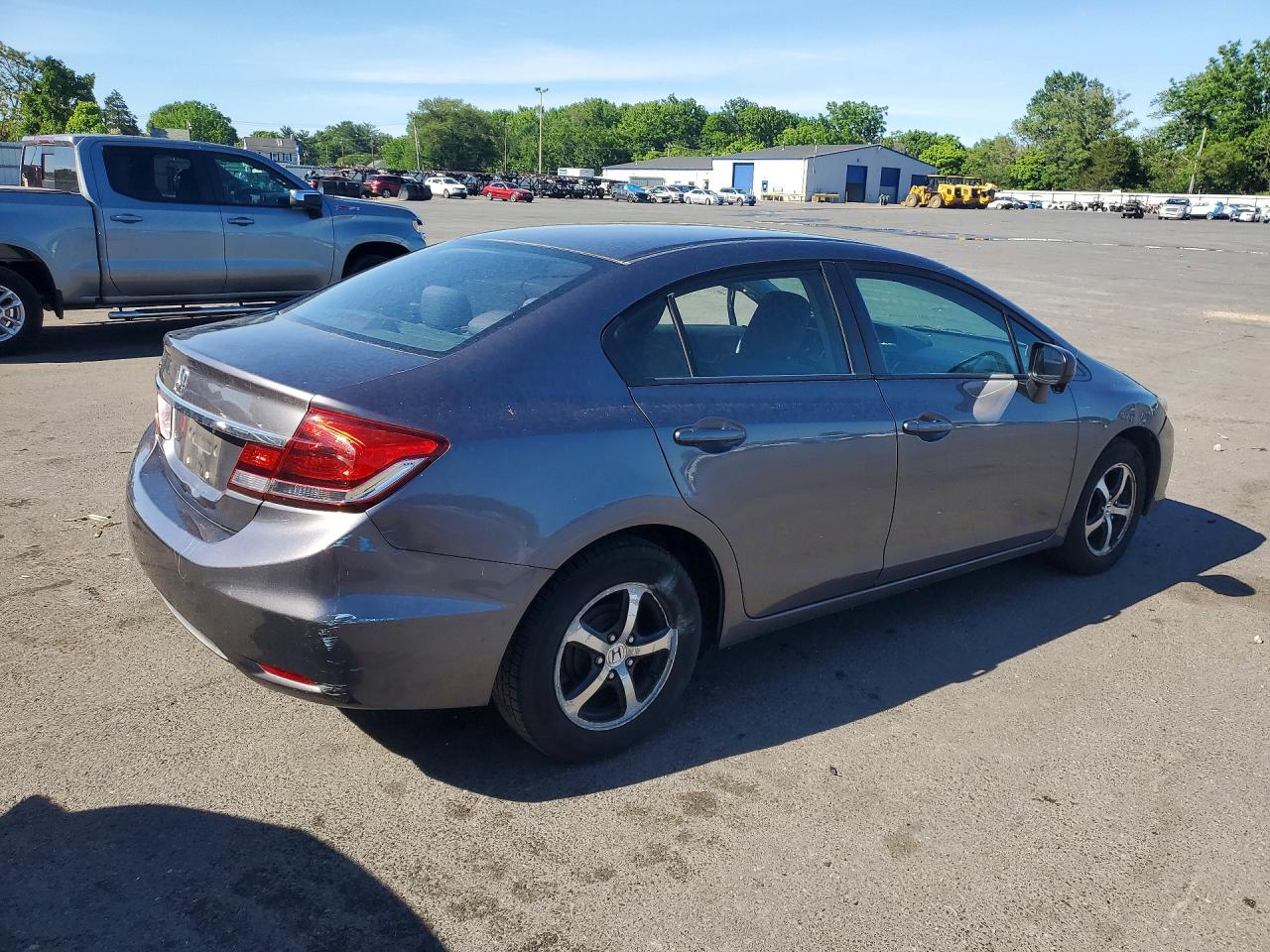 2015 Honda Civic Se Gray vin: 19XFB2F78FE210740