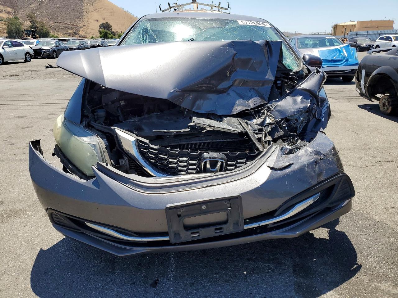 2015 Honda Civic Se Серый vin: 19XFB2F78FE260277