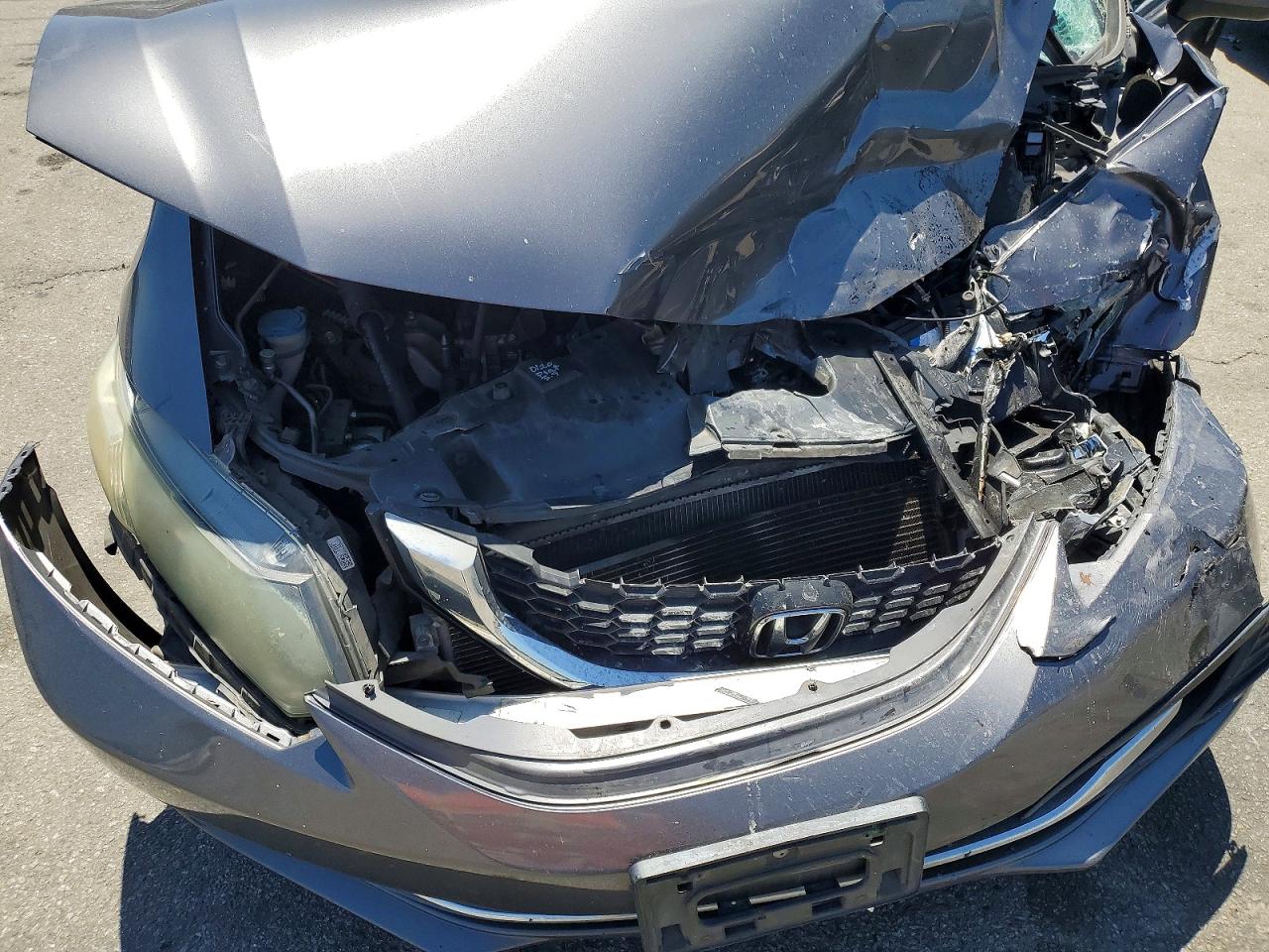2015 Honda Civic Se Серый vin: 19XFB2F78FE260277