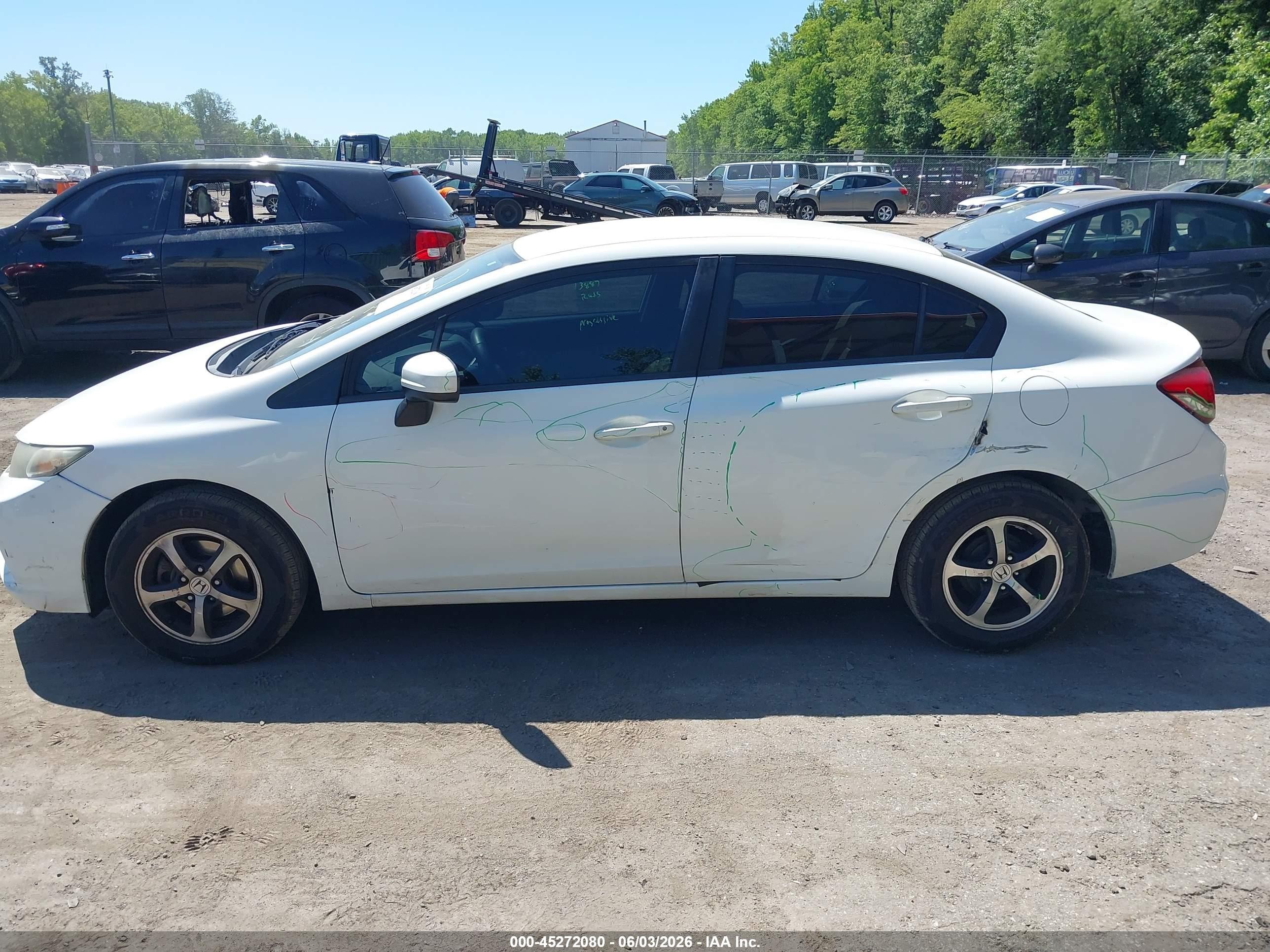 2015 Honda Civic Se Белый vin: 19XFB2F78FE703625