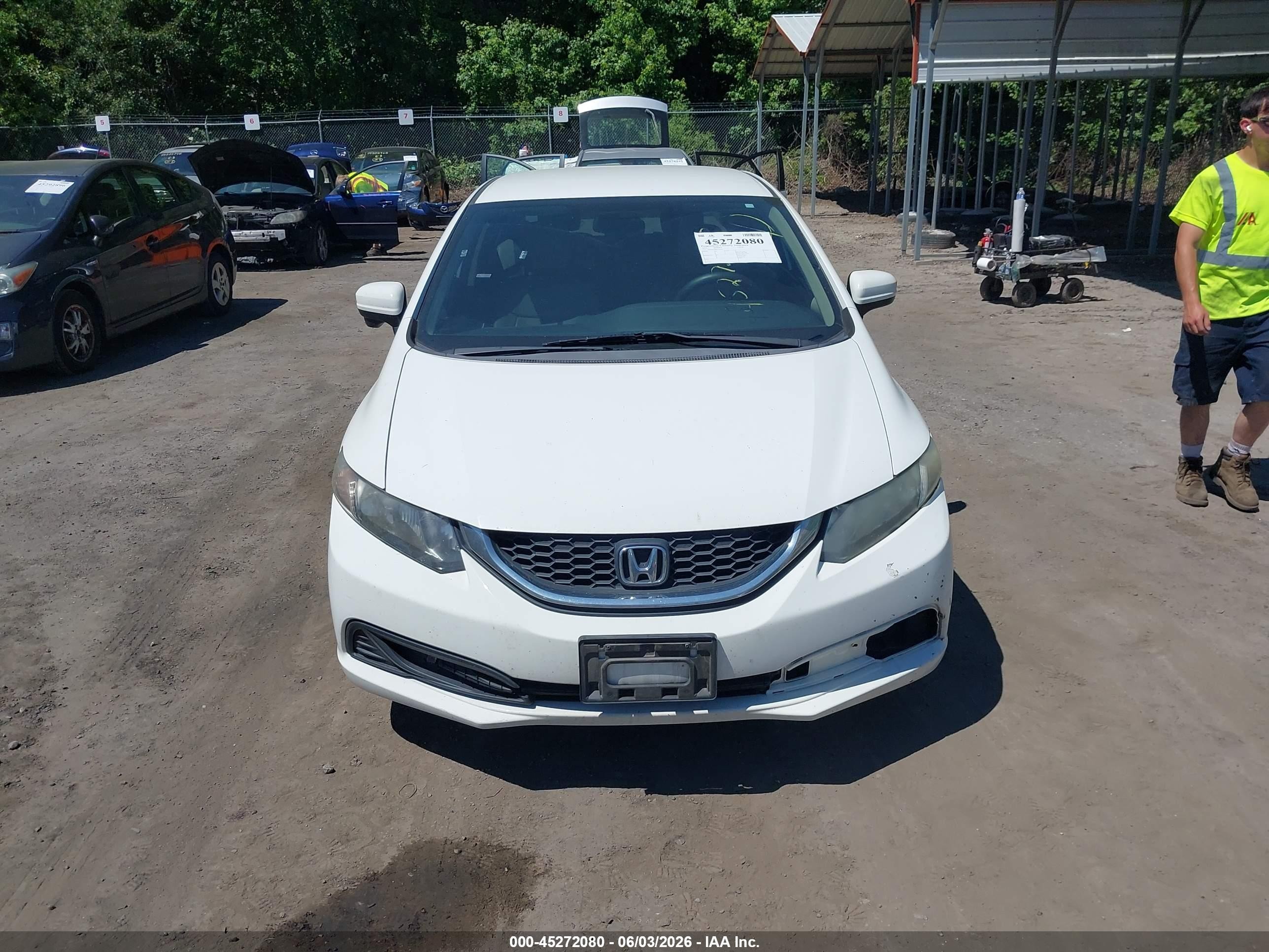 2015 Honda Civic Se Белый vin: 19XFB2F78FE703625