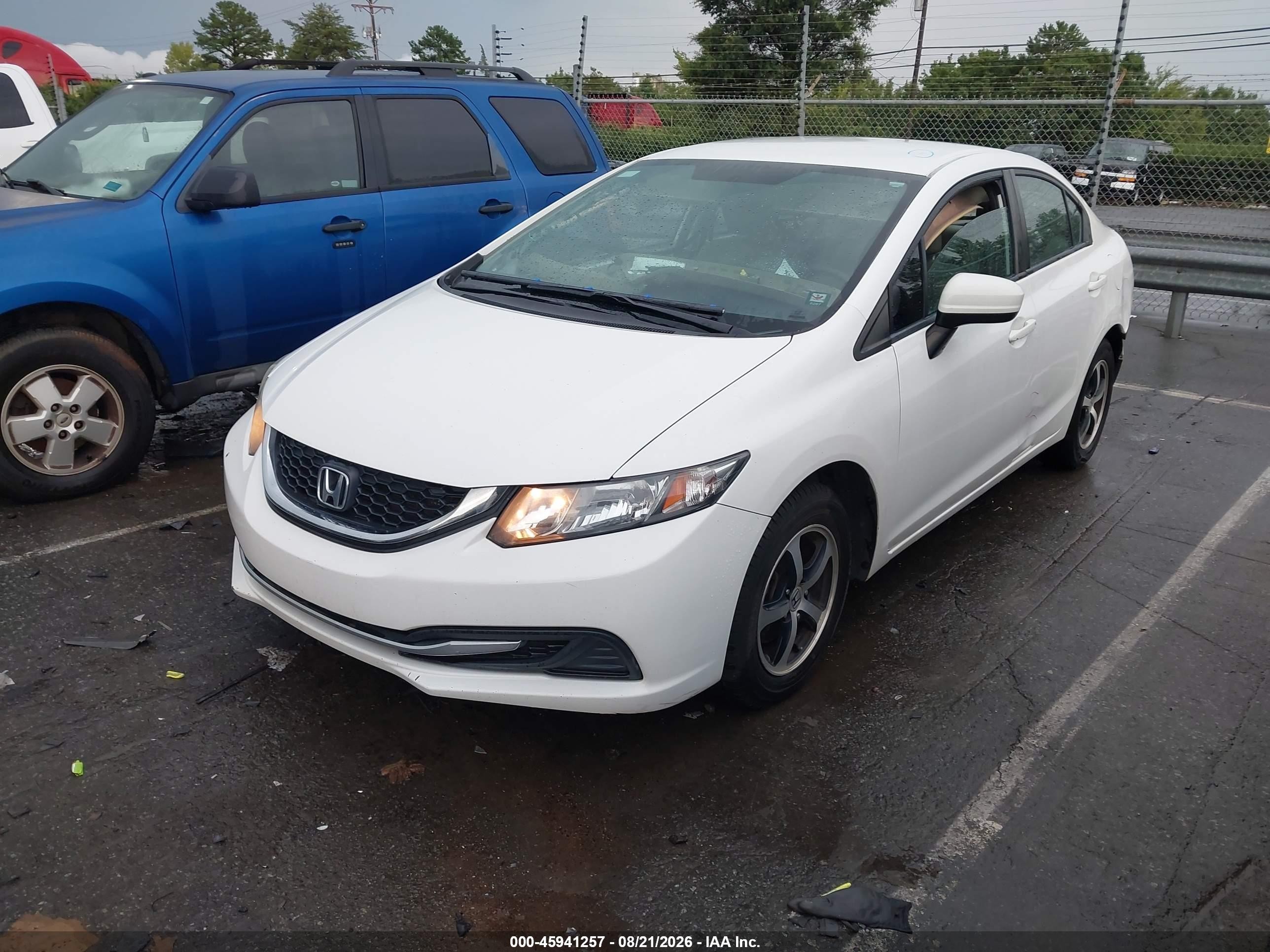 2015 Honda Civic Se White vin: 19XFB2F79FE106645
