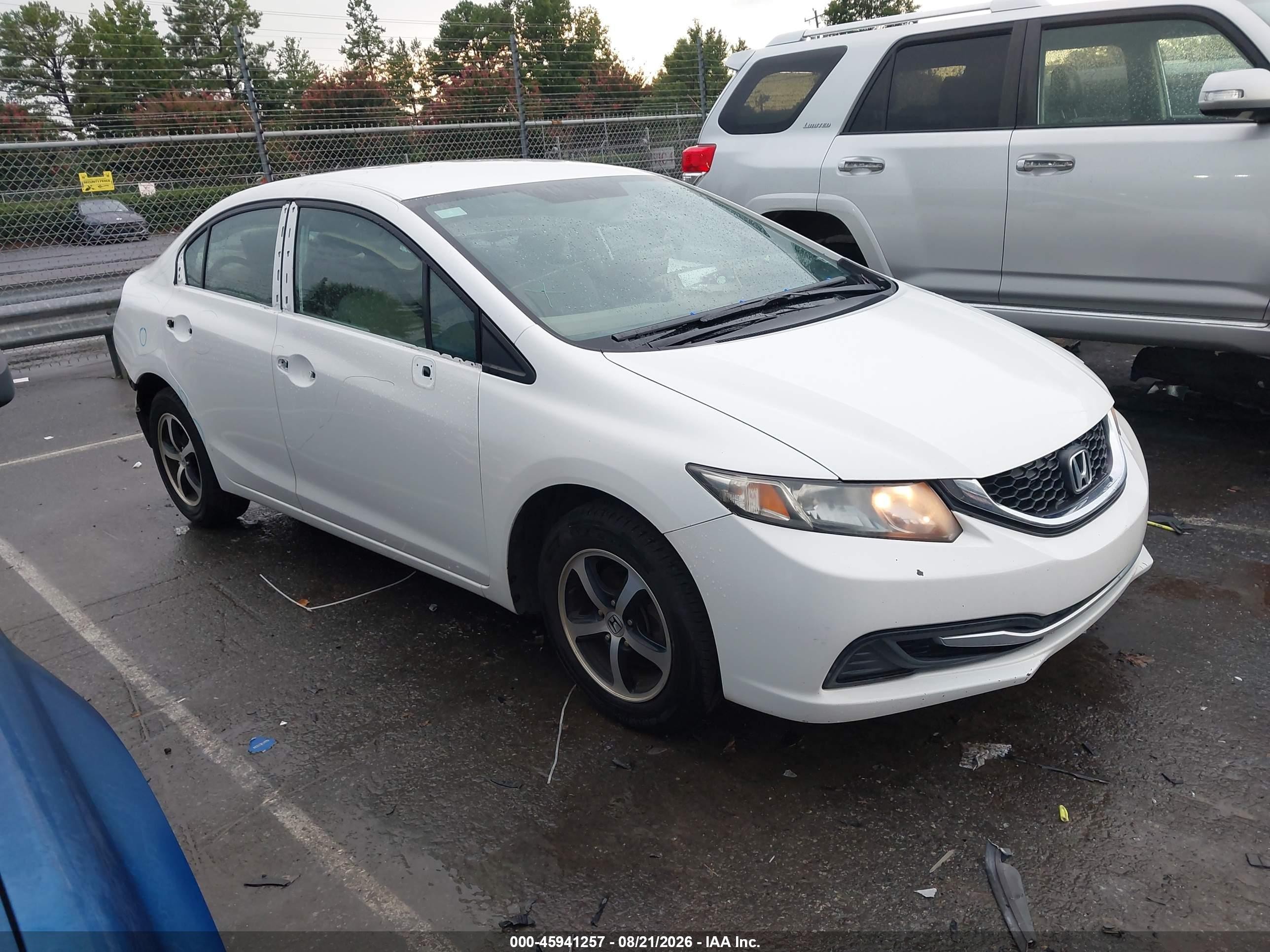 2015 Honda Civic Se White vin: 19XFB2F79FE106645