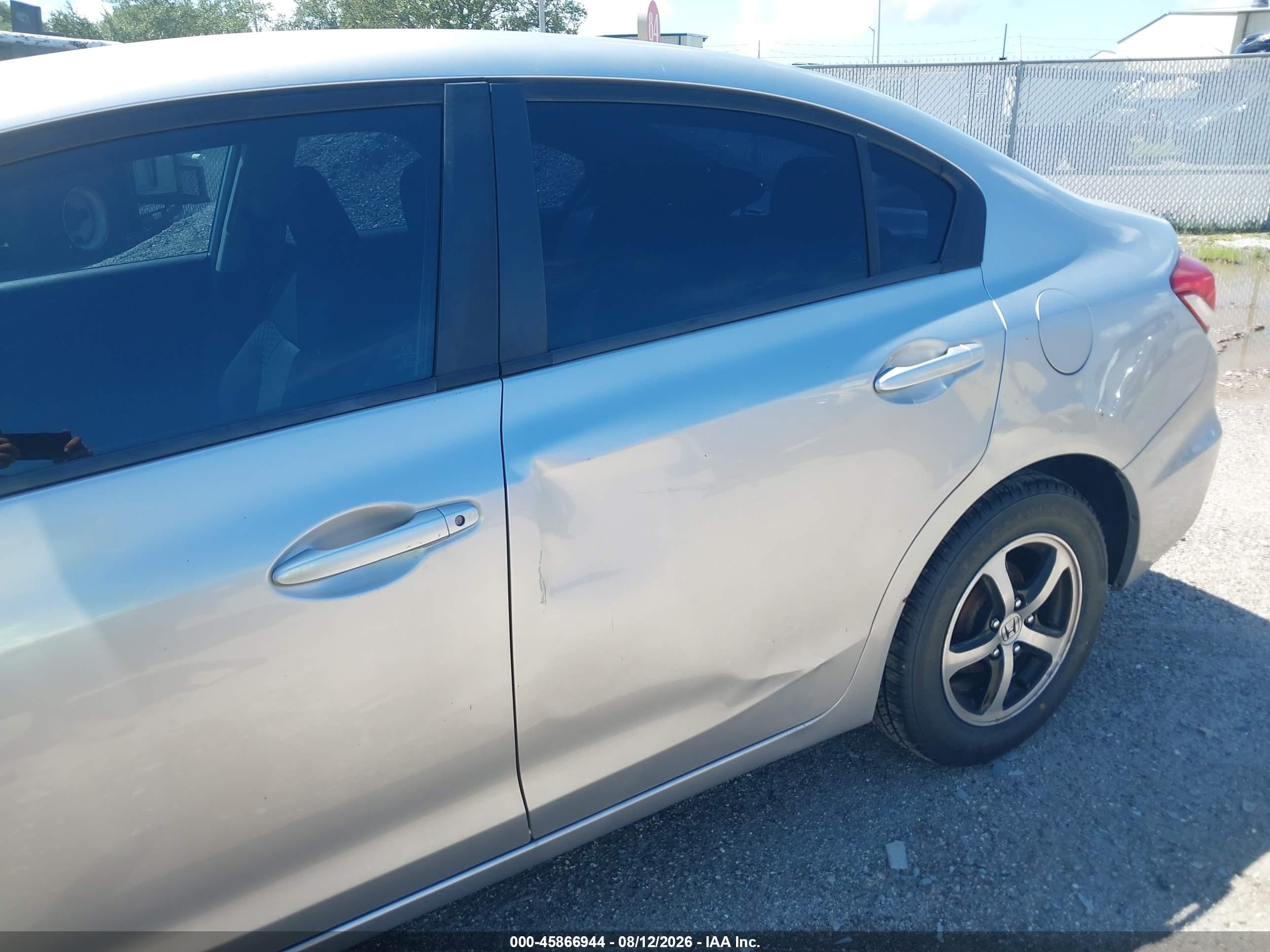 2015 Honda Civic Se Silver vin: 19XFB2F79FE211668