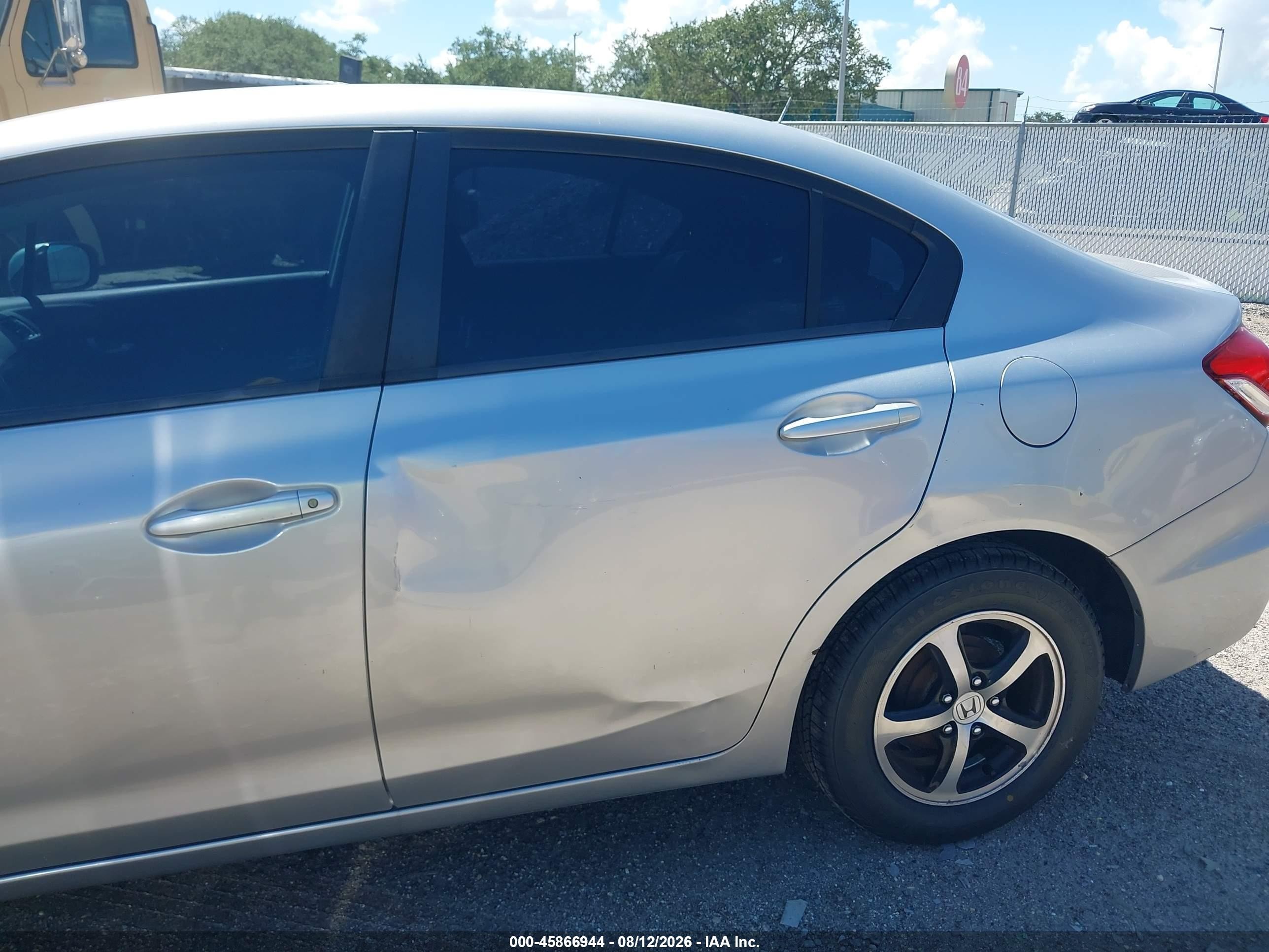 2015 Honda Civic Se Silver vin: 19XFB2F79FE211668