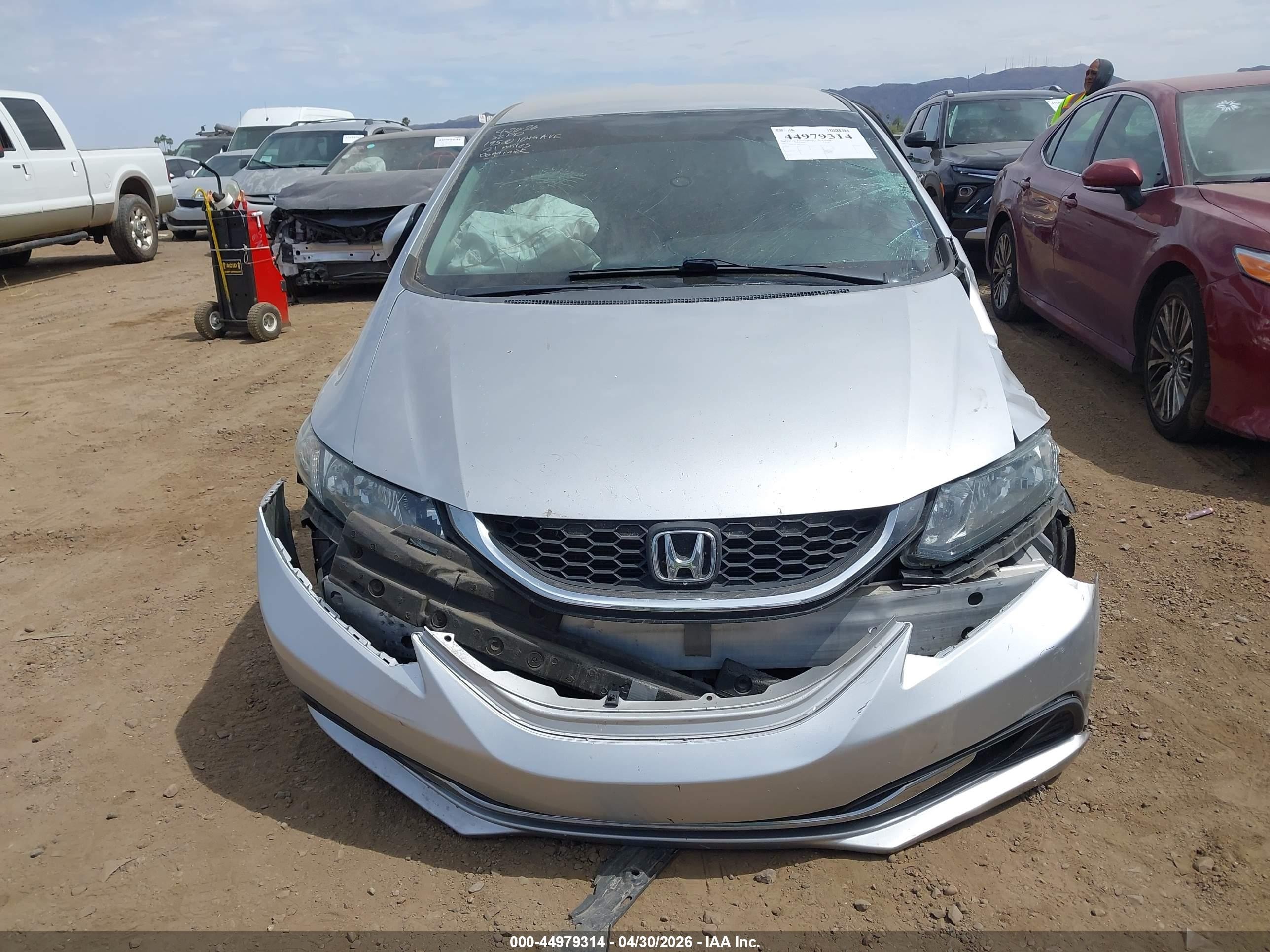2015 Honda Civic Se Silver vin: 19XFB2F79FE214652