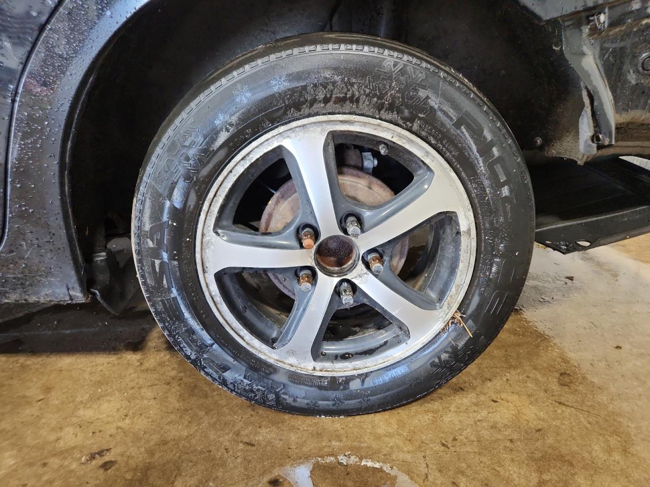 2015 Honda Civic Se Black vin: 19XFB2F79FE217437 Damage: Left Rear Wheel, Curb Rash, 5 To 6 Inches