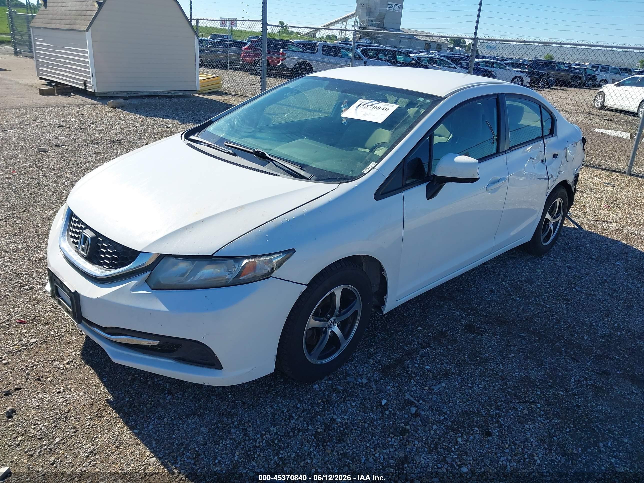 2015 Honda Civic Se White vin: 19XFB2F79FE291845