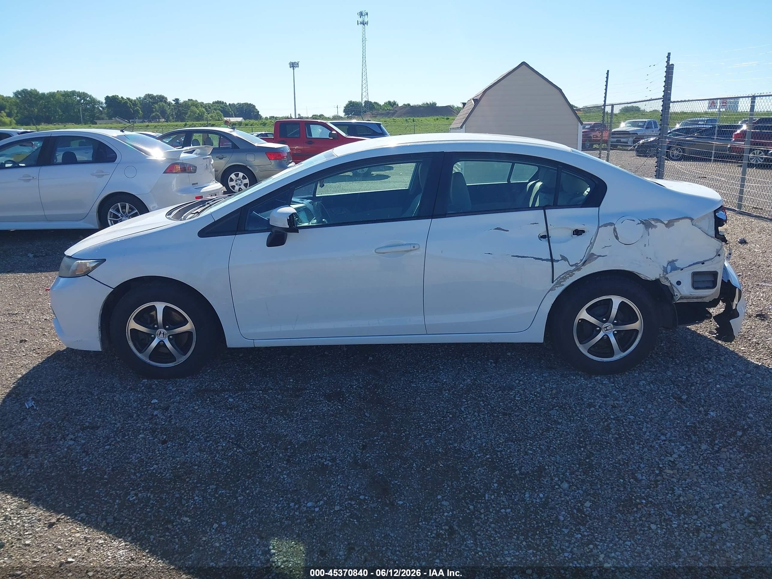 2015 Honda Civic Se White vin: 19XFB2F79FE291845