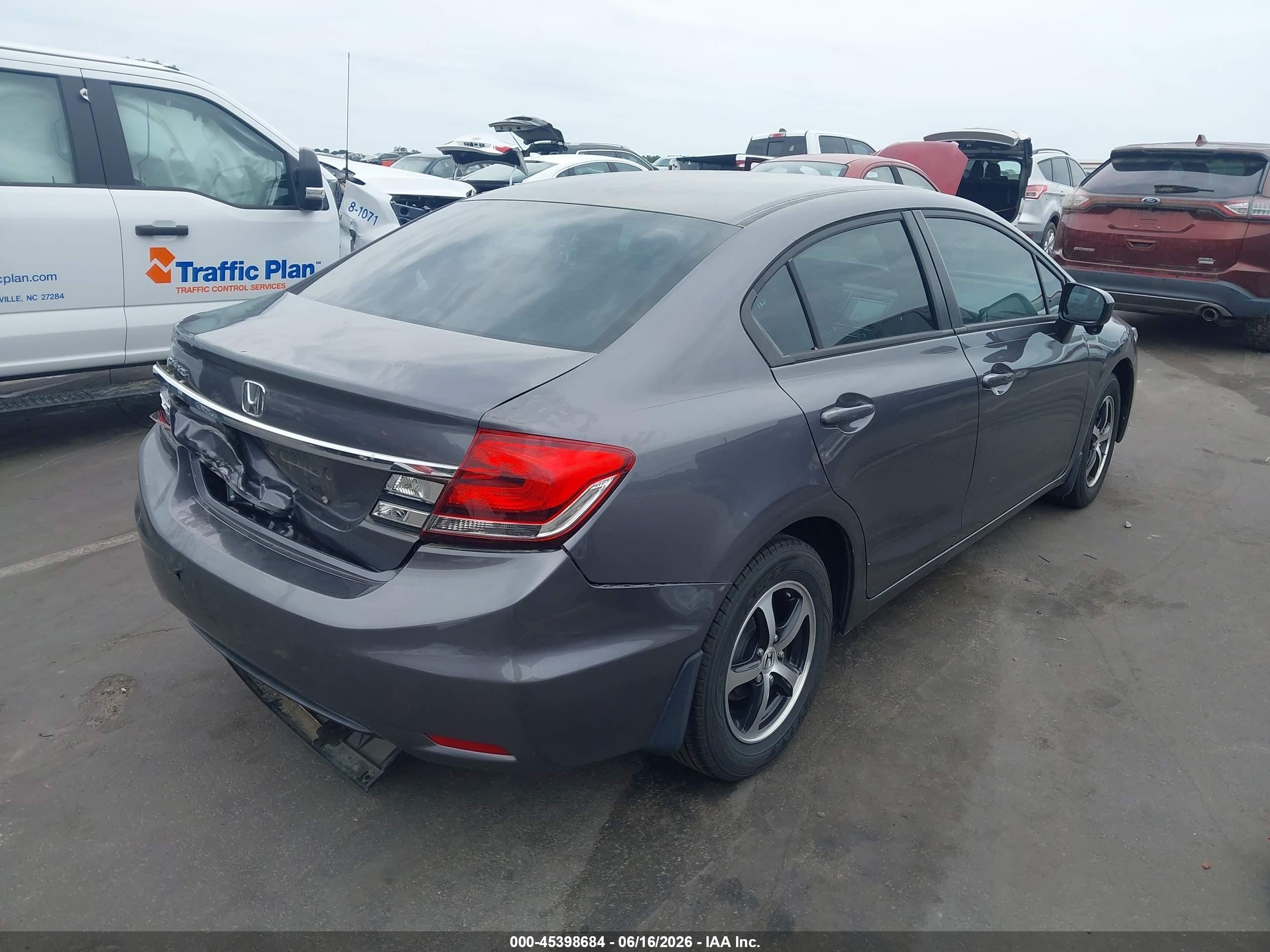 2015 Honda Civic Se Gray vin: 19XFB2F7XFE007509